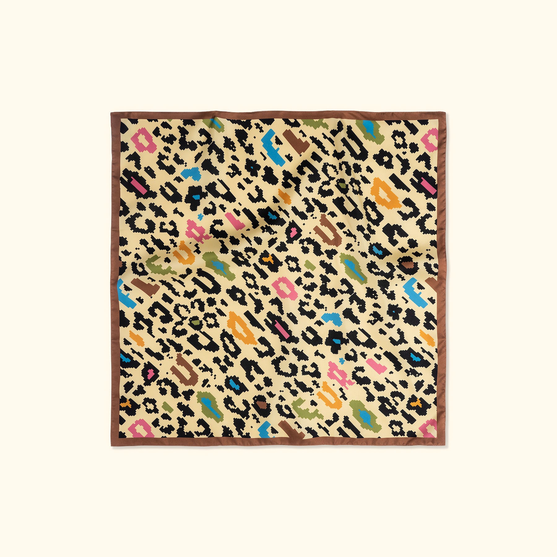 Fleur Camo Silk Scarf Multi