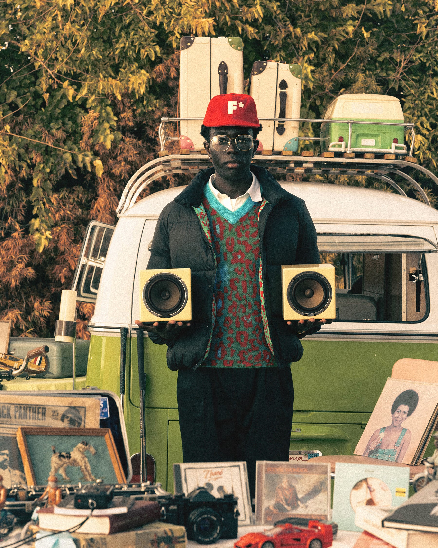 Fleur Camo Sweater Vest RGB