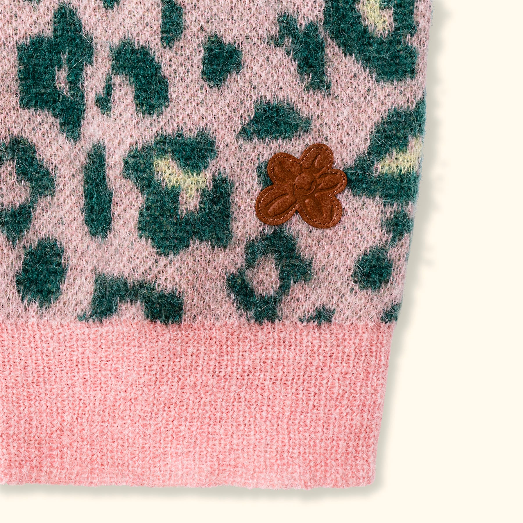 Fleur Camo Sweater Vest Pink/Green