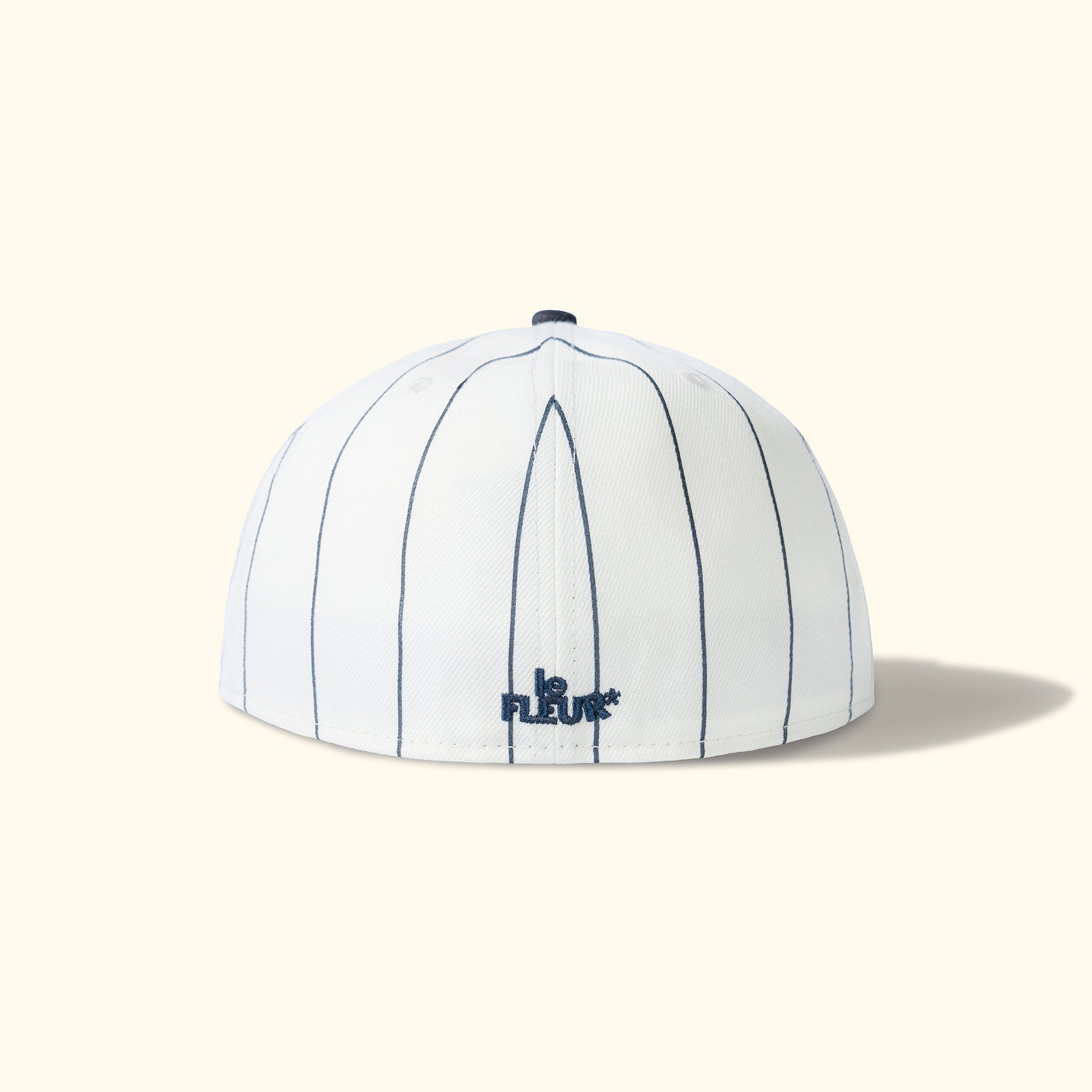 Striped F* Fitted Hat Navy