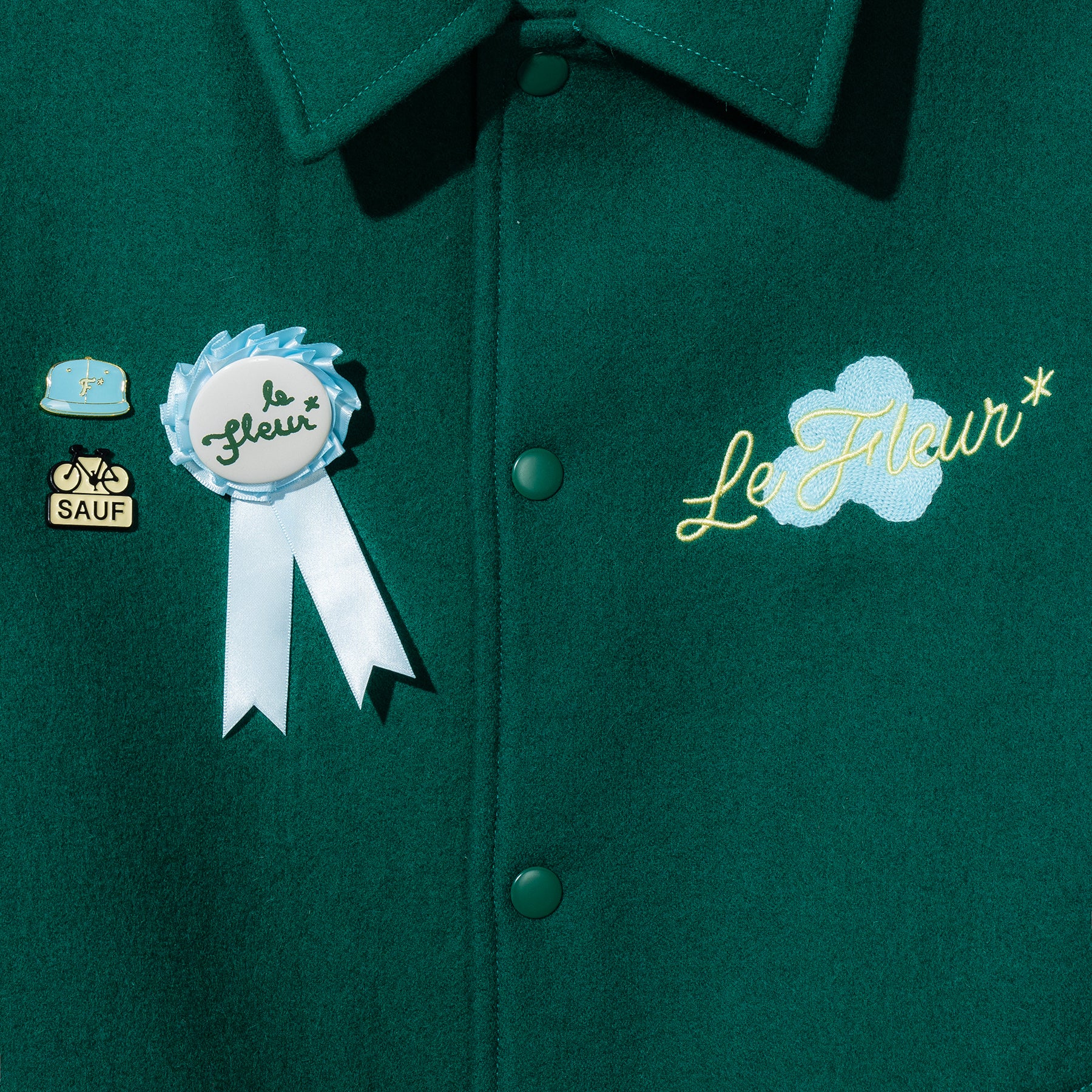 Petalers Varsity Jacket Green