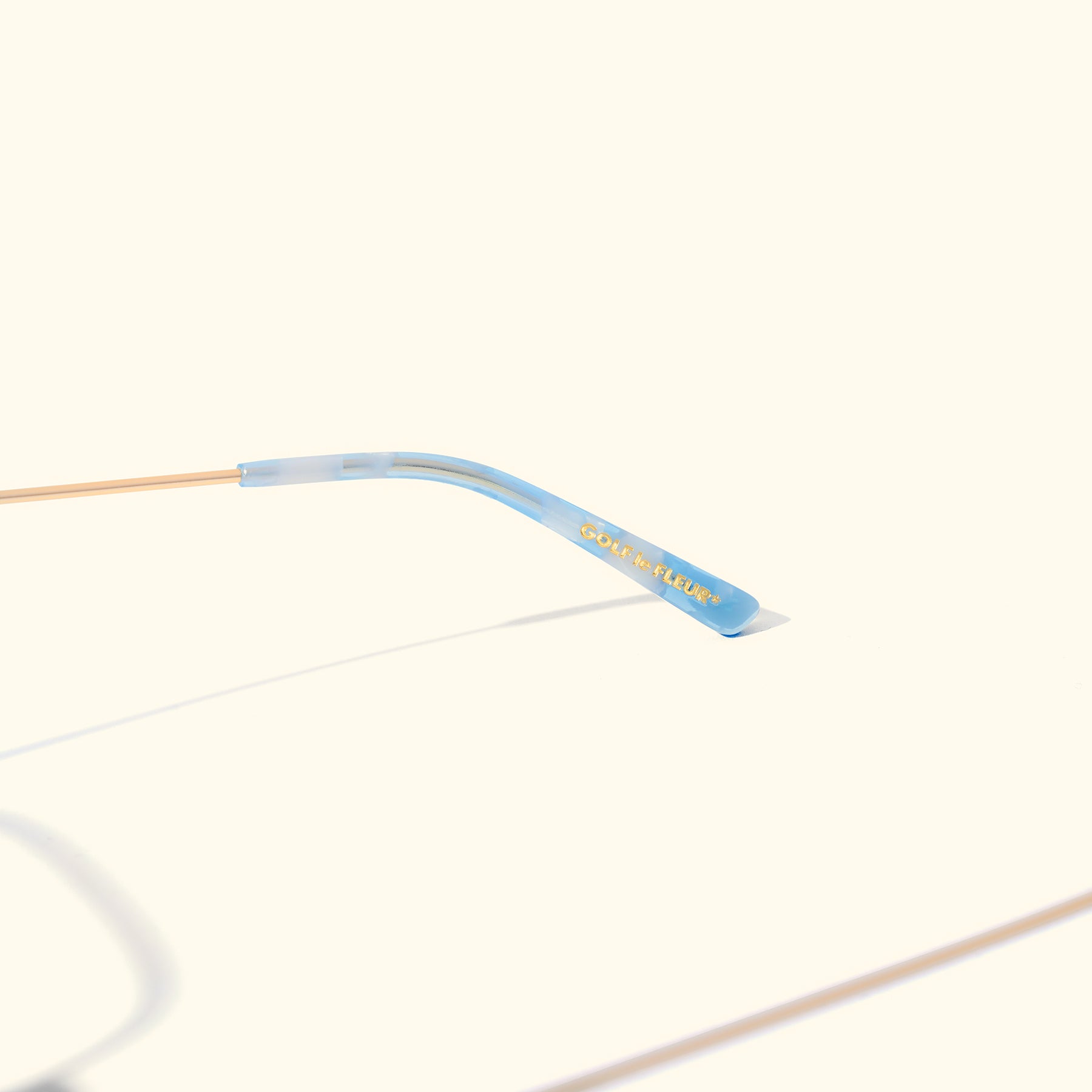 Wireframe Eyeglasses Blue Tortoise