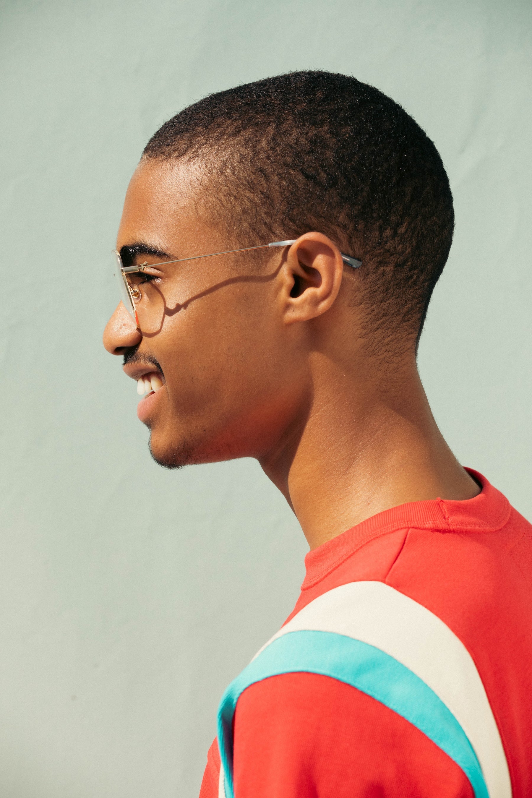 Wireframe Eyeglasses Blue Tortoise