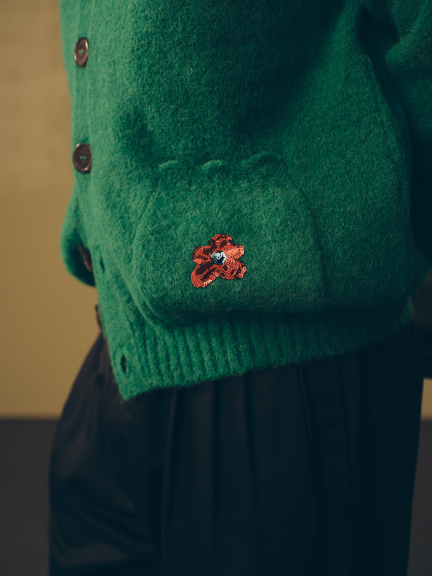 Sequined Cardigan Green – GOLF le FLEUR* Sequined Cardigan Green – GOLF le FLEUR*