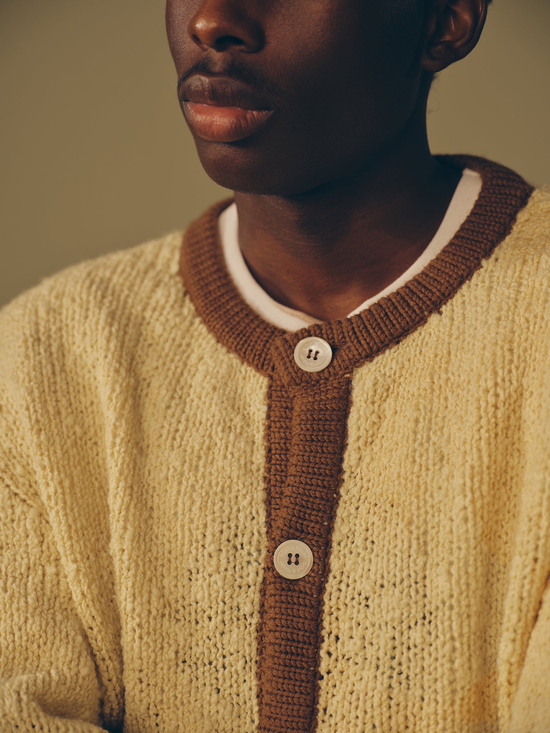 Crewneck Cardigan Honey