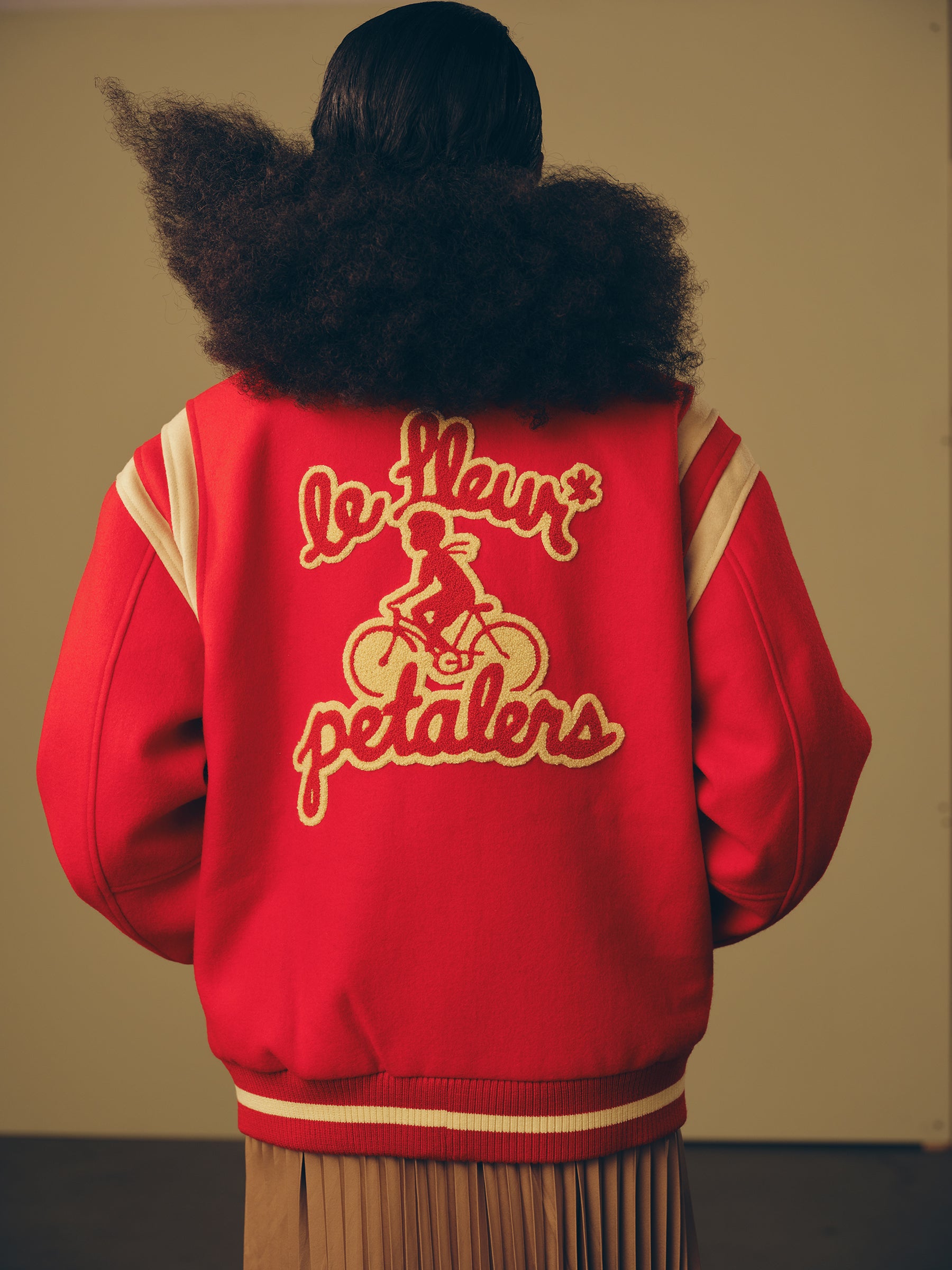 Petalers Varsity Jacket Red