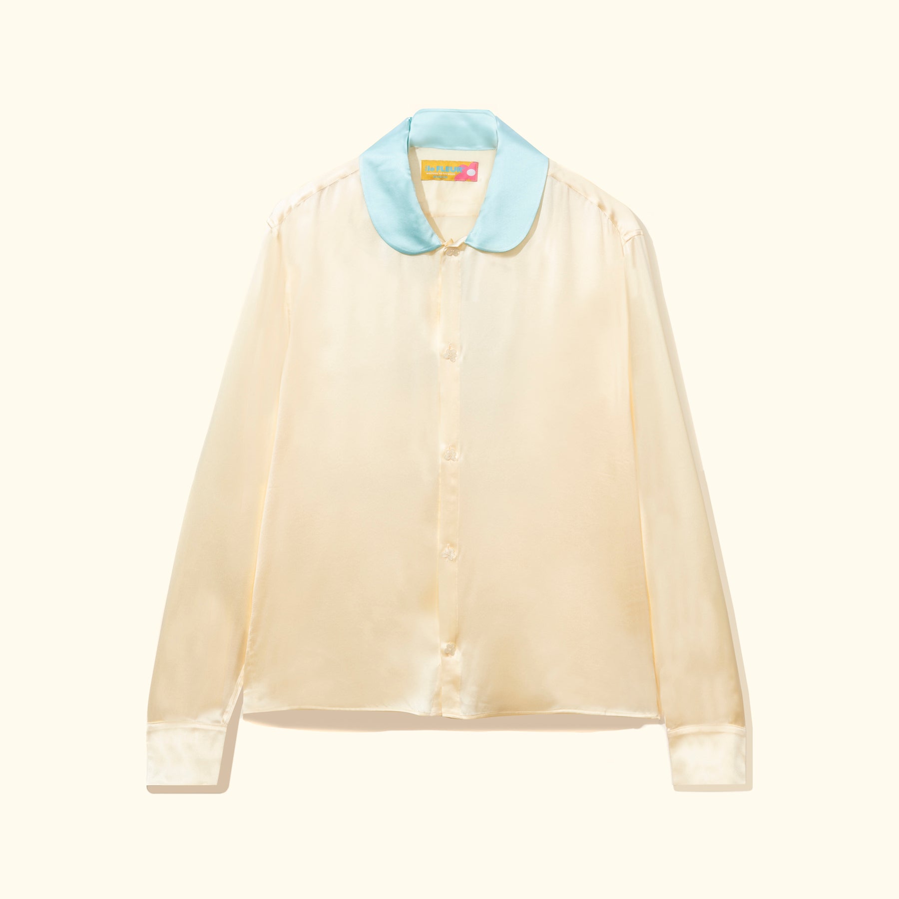 Call Me Long-Sleeve Button-Up Blue