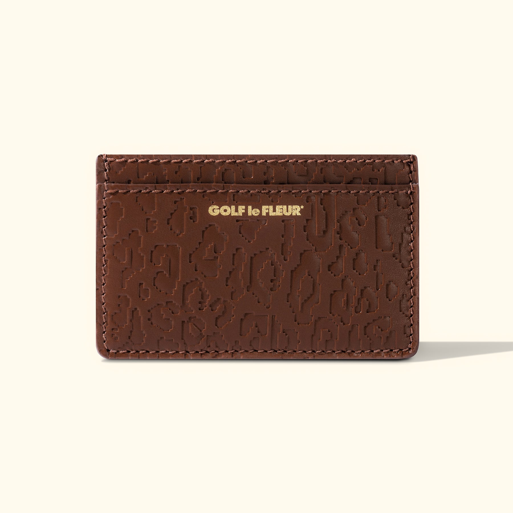 Fleur Camo Cardholder Brown