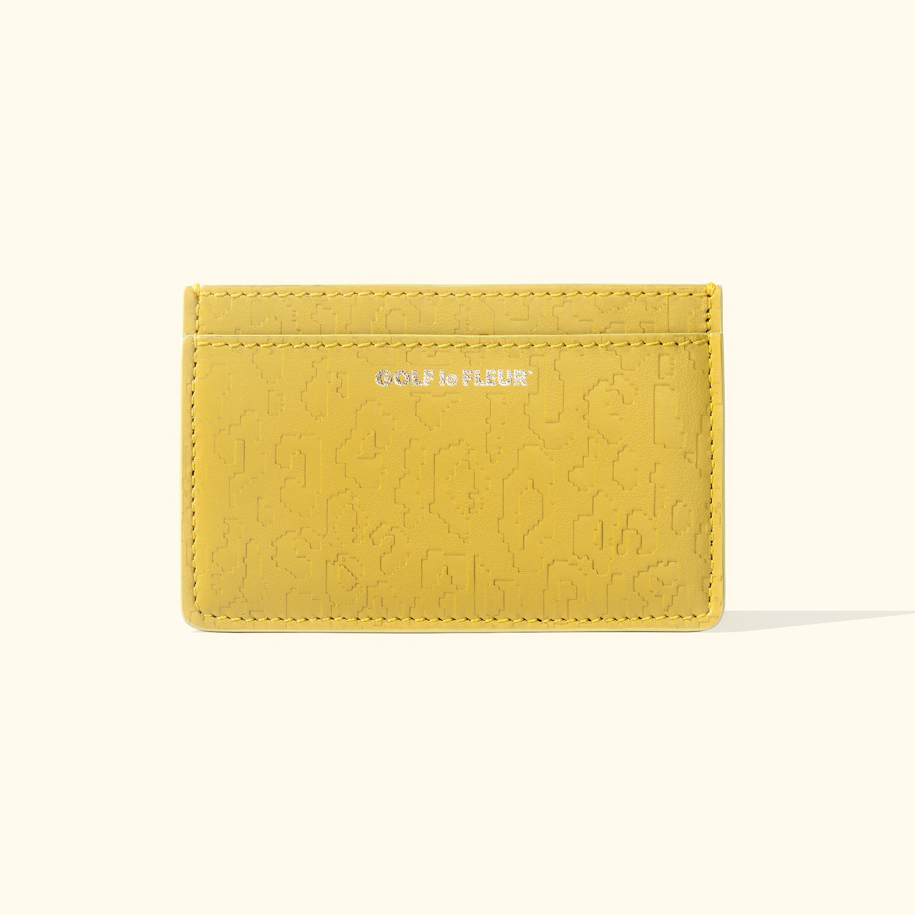 Fleur Camo Cardholder Yellow