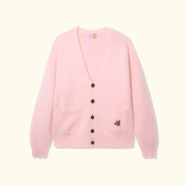 Wavy Cardigan Pink