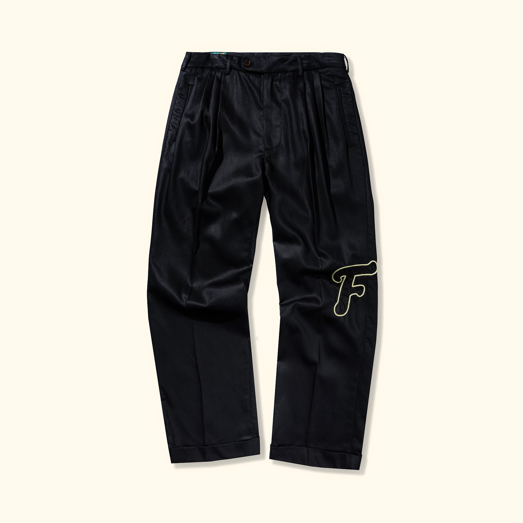 Chainstitch Trousers Black