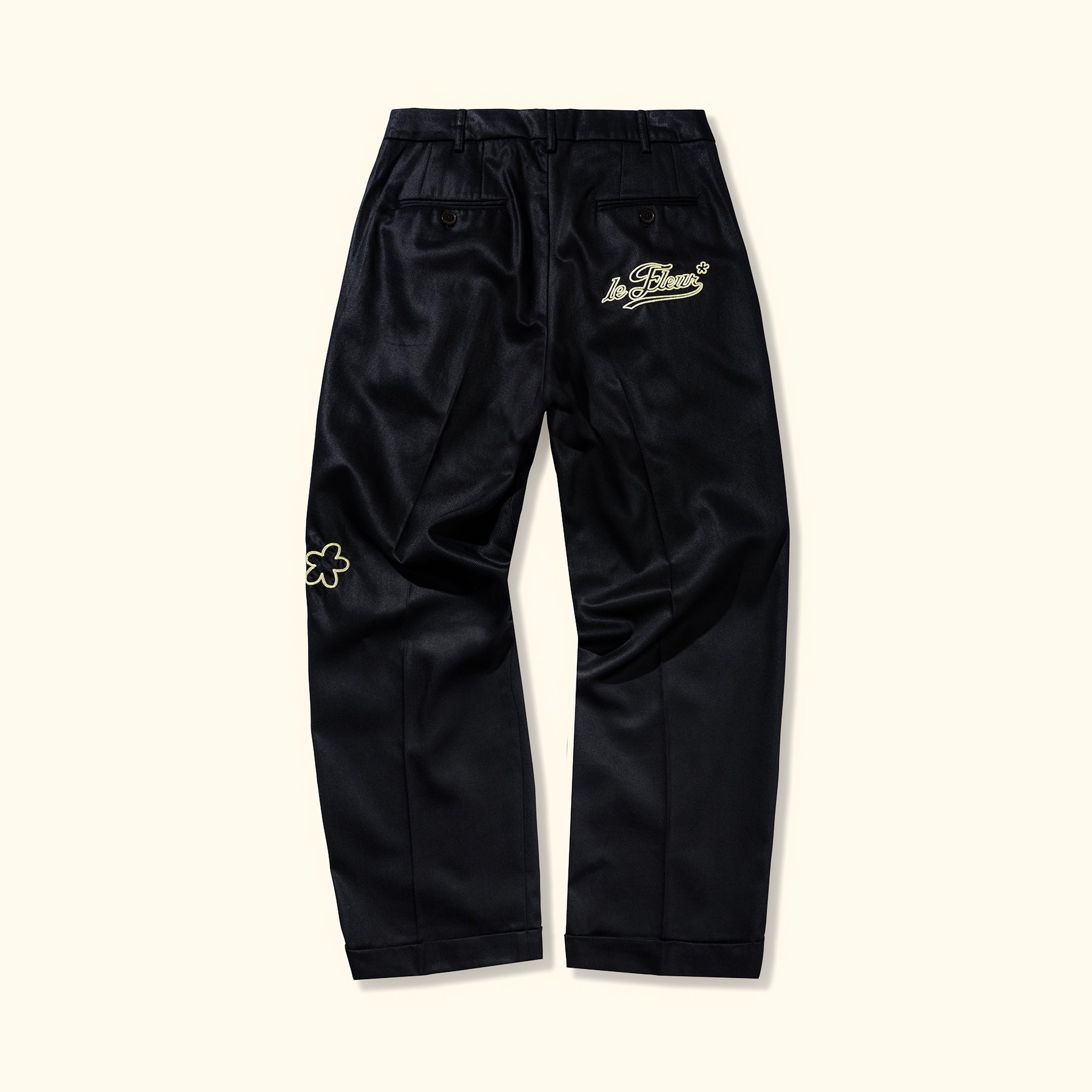 Chainstitch Trousers Black