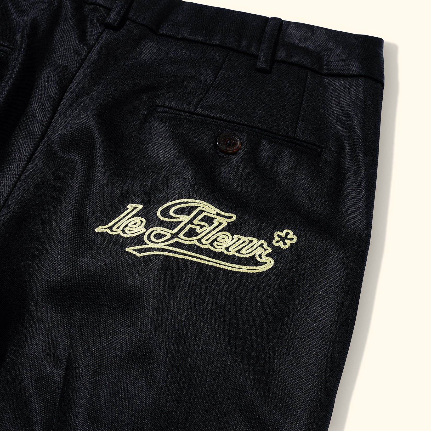 Chainstitch Trousers Black