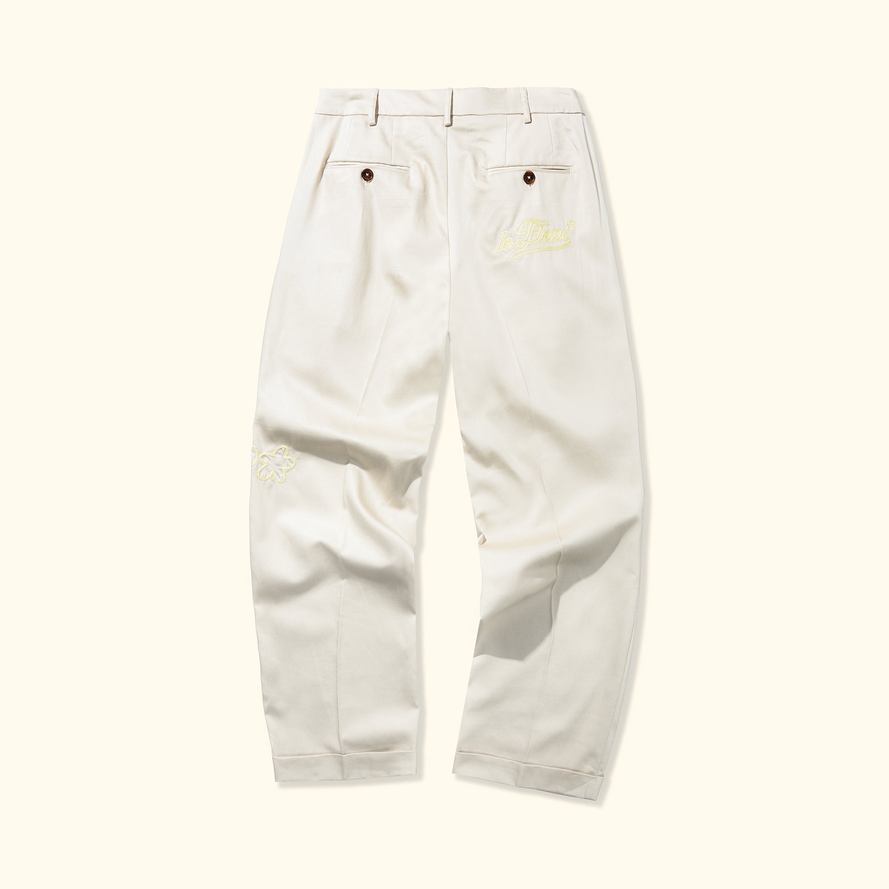 Chainstitch Trousers Cream