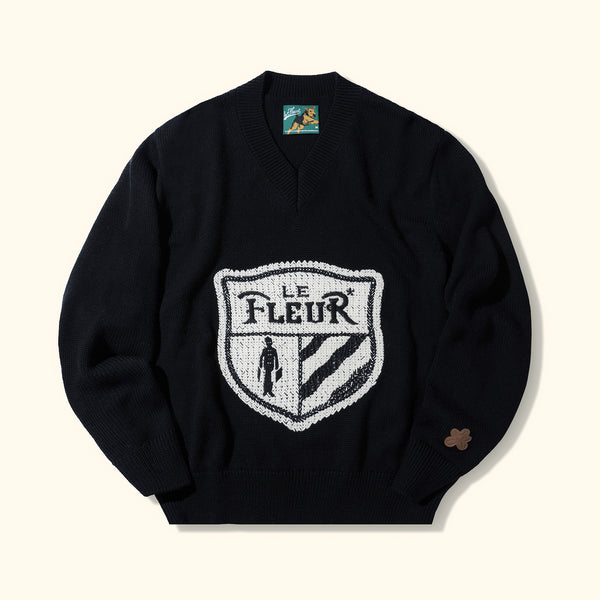 Crest Sweater Black – GOLF le FLEUR*