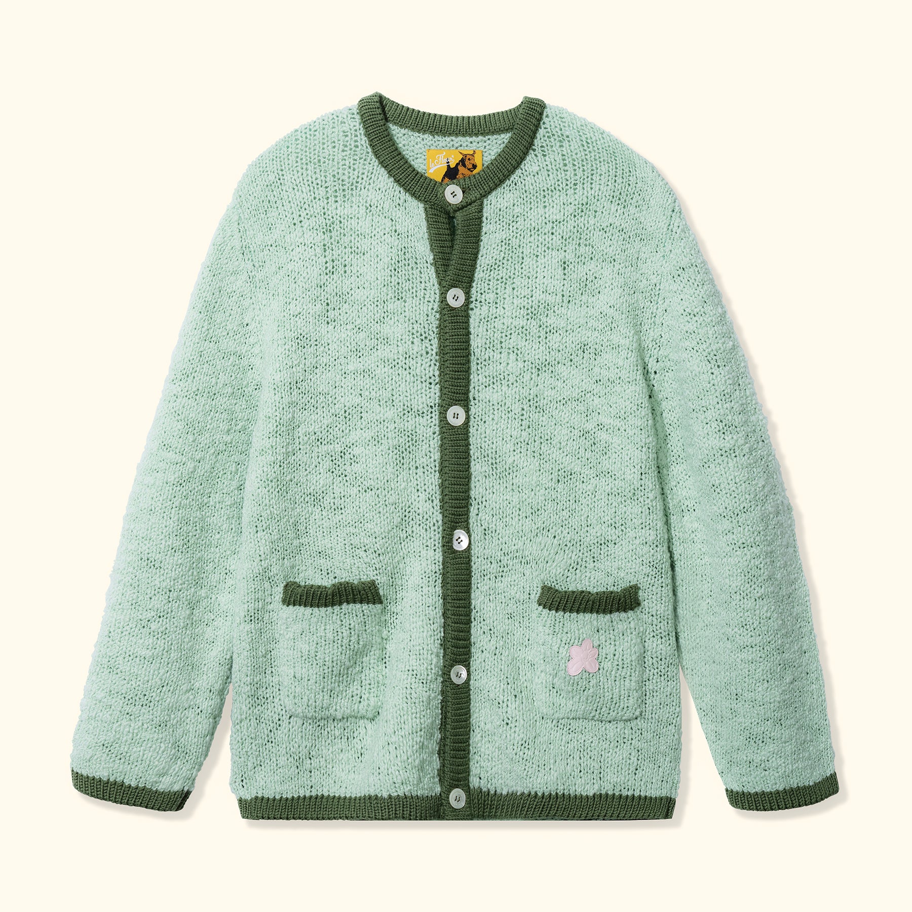 Crewneck Cardigan Mint