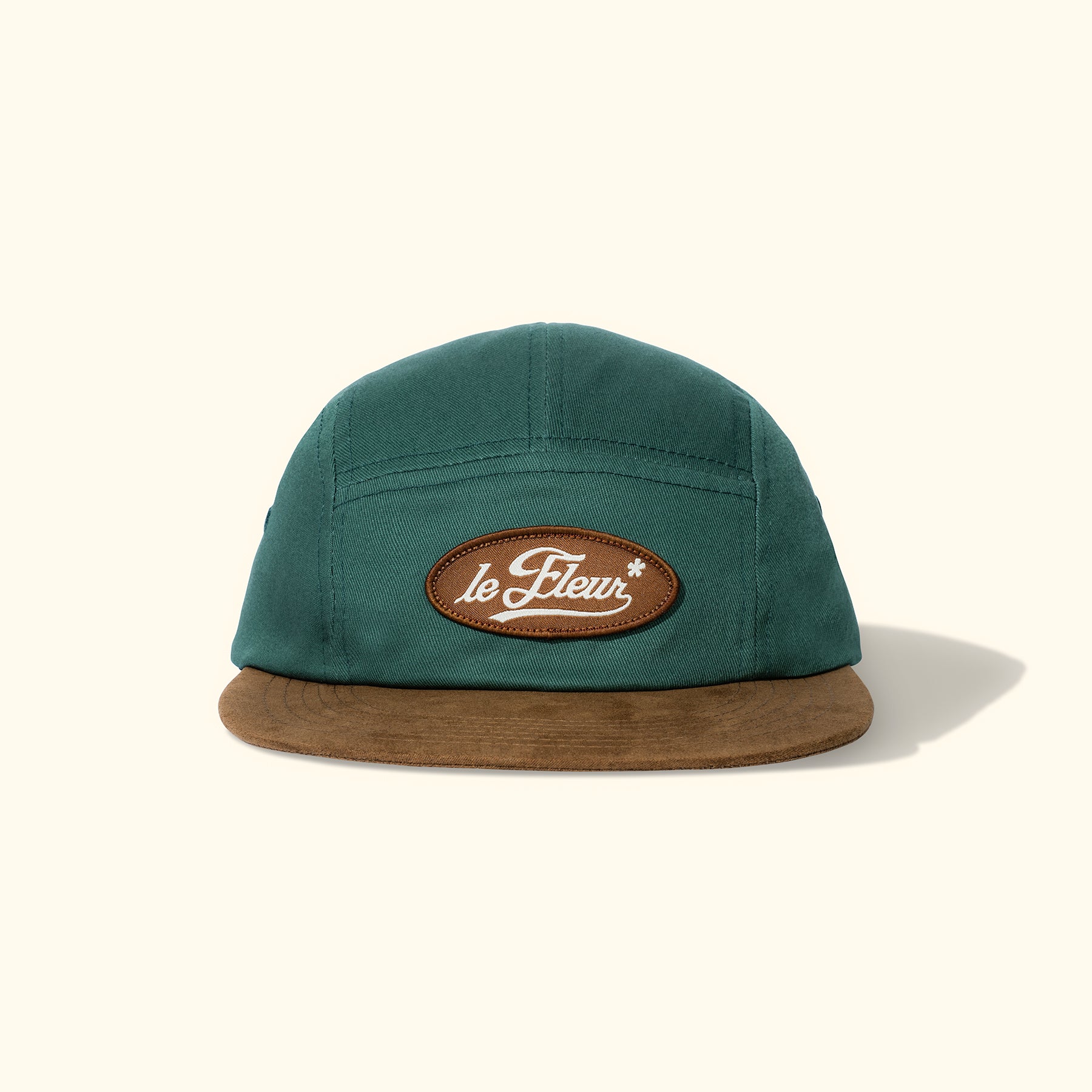 Cursive Patch Camp Hat Green