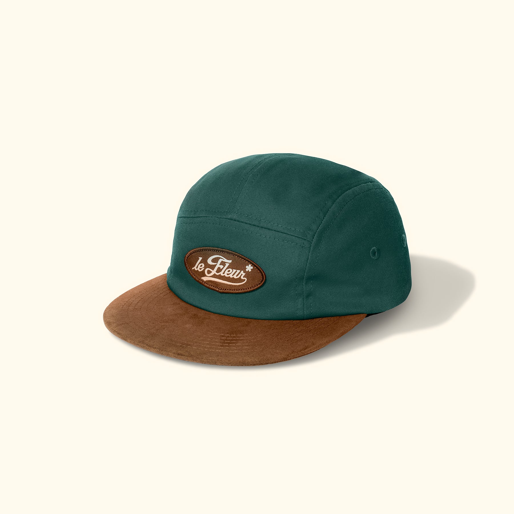 Cursive Patch Camp Hat Green