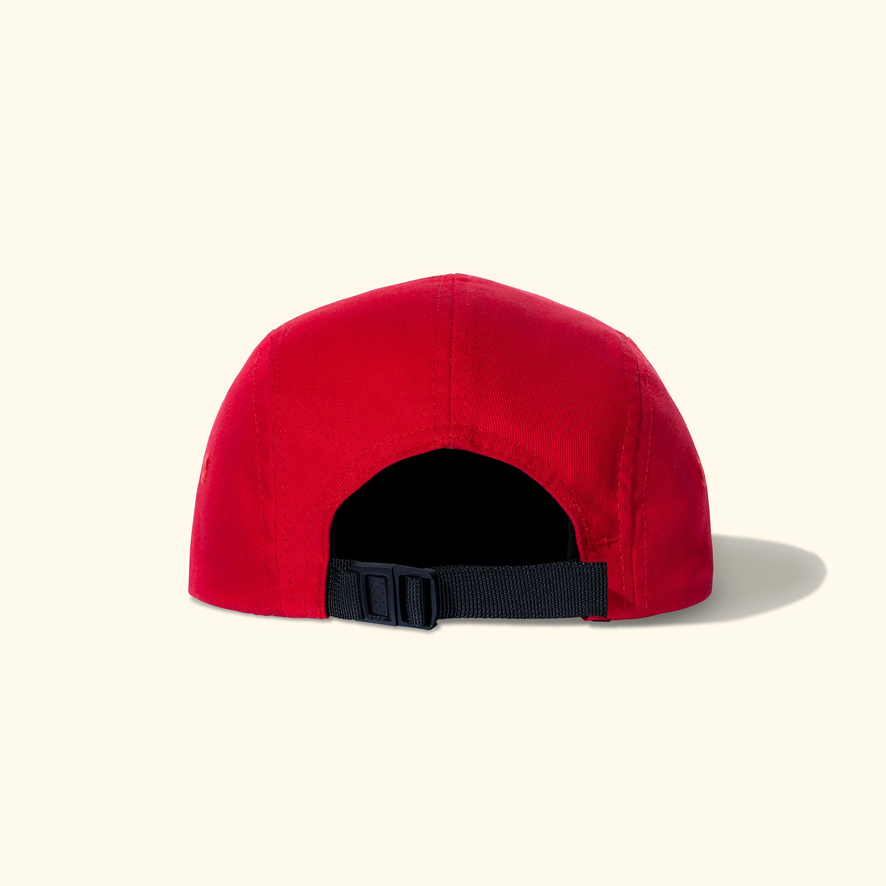 Cursive Patch Camp Hat Red