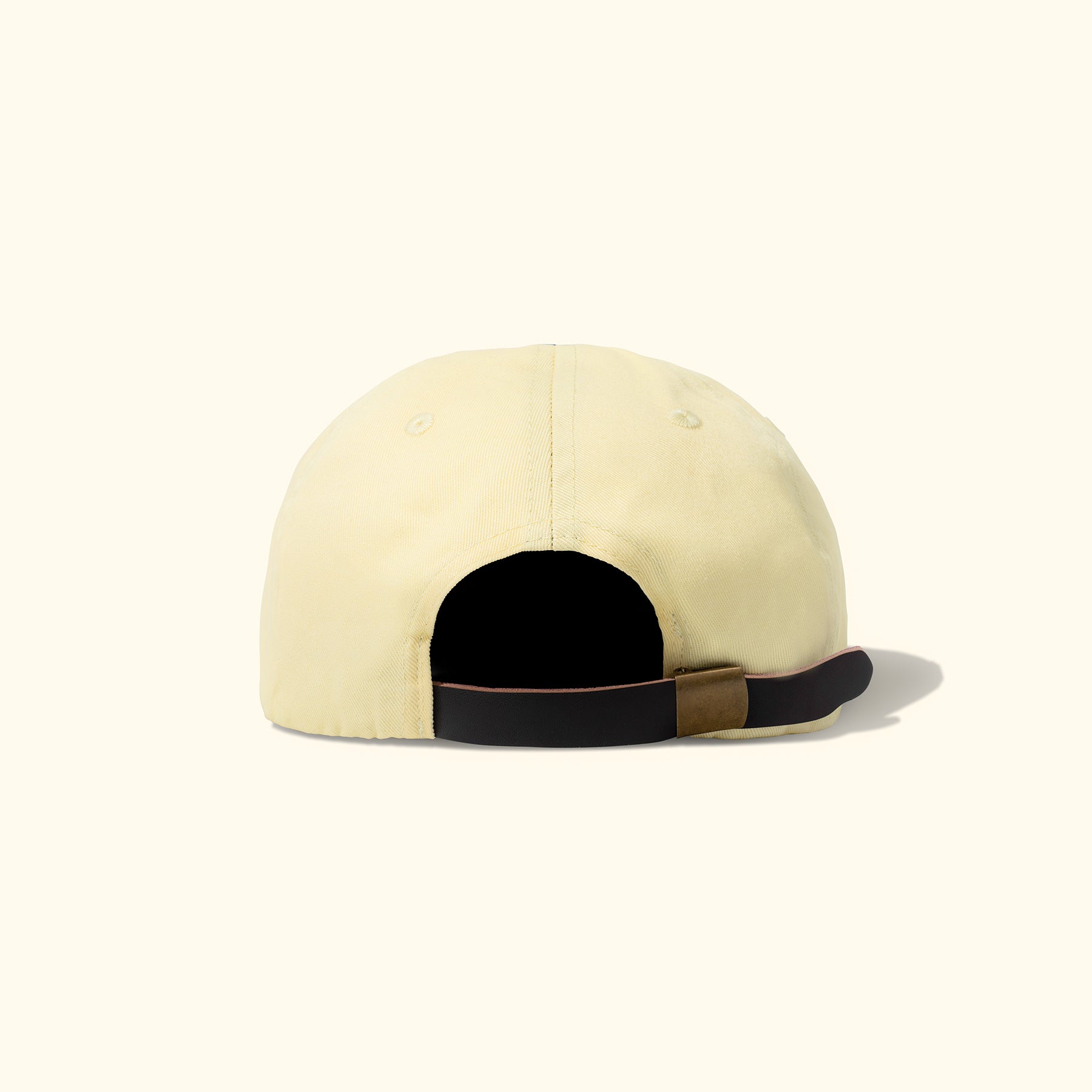Cursive Patch 6 Panel Hat Cream — image 3 of 3