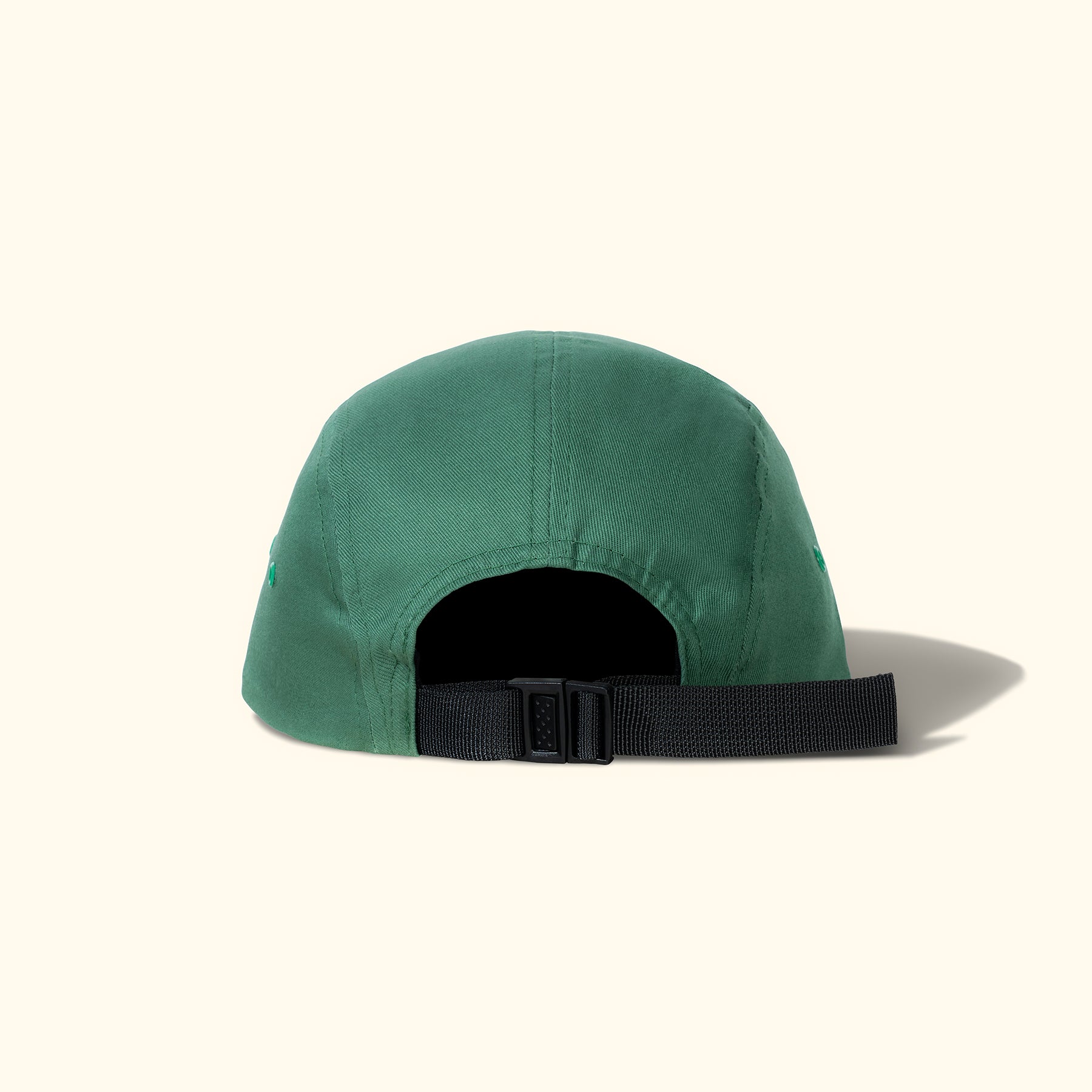 Solid Cursive Patch Camp Hat Green — image 3 of 3