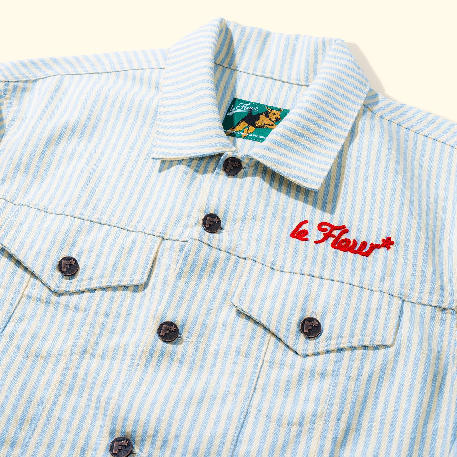 Denim Jacket Hickory Stripe