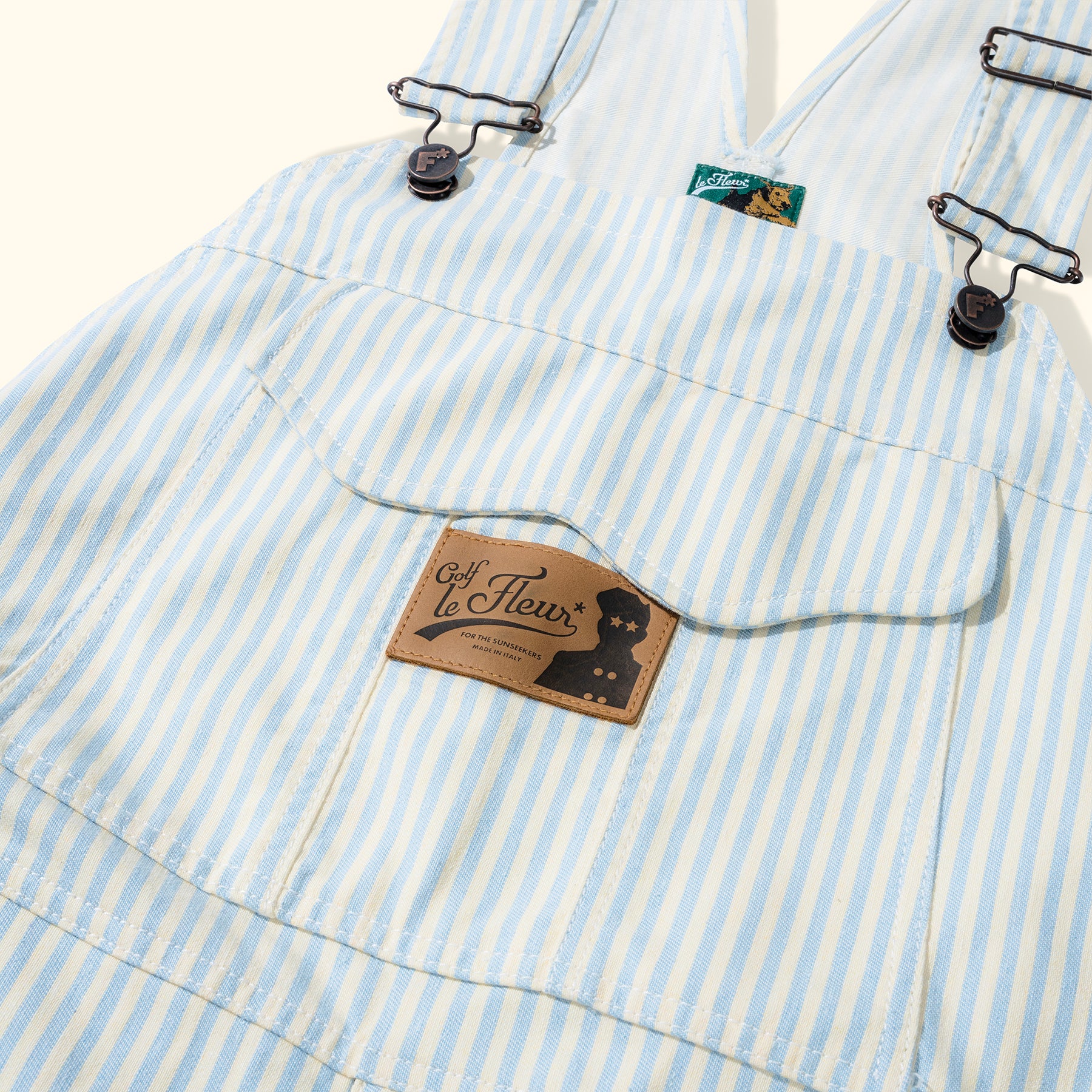 Denim Overalls Hickory Stripe