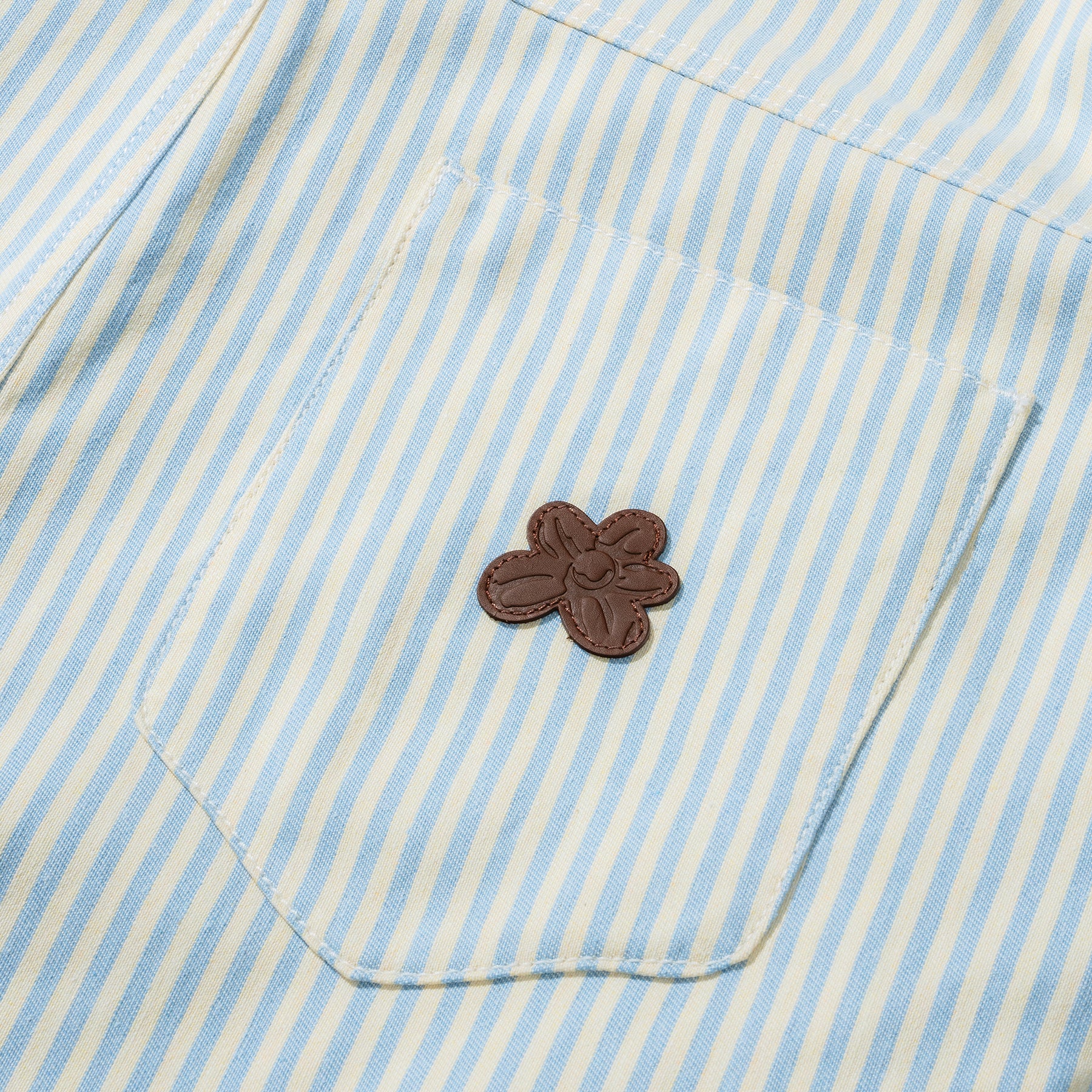 Denim Overalls Hickory Stripe