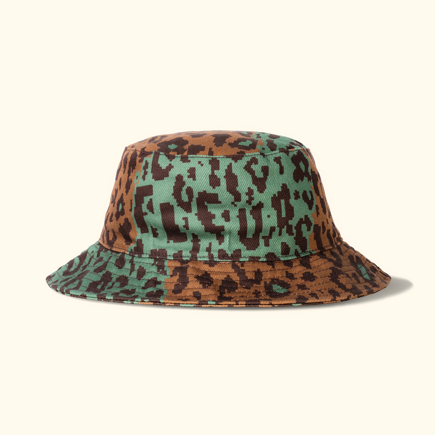 Fleur Camo Bucket Hat Brown