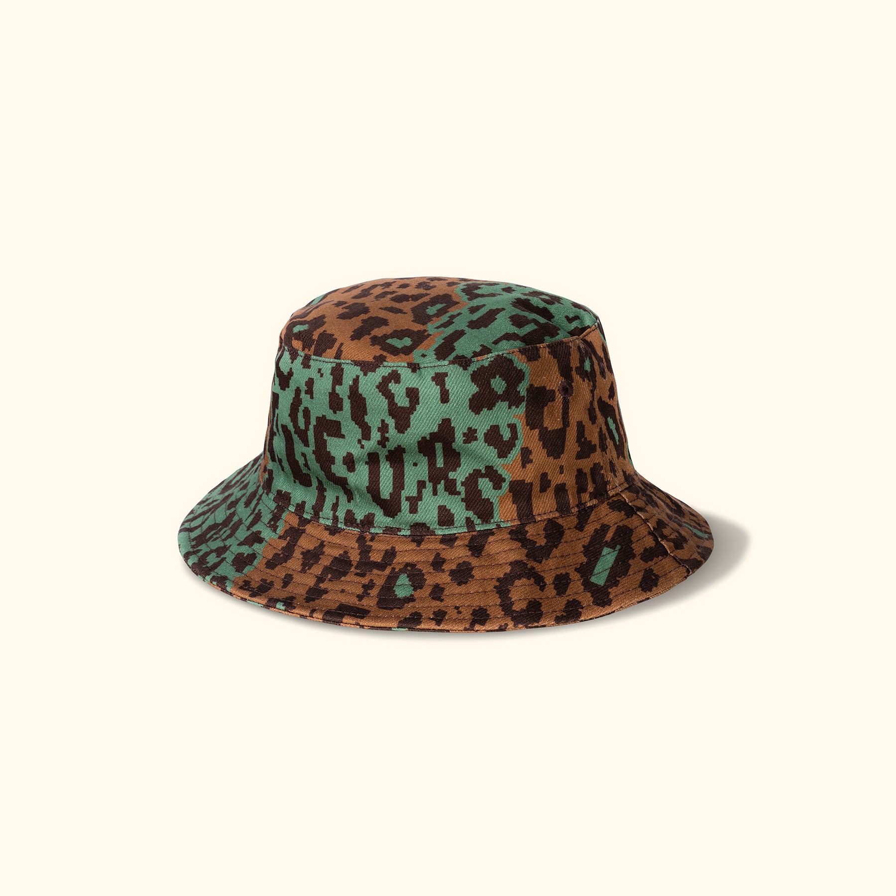 Fleur Camo Bucket Hat Brown