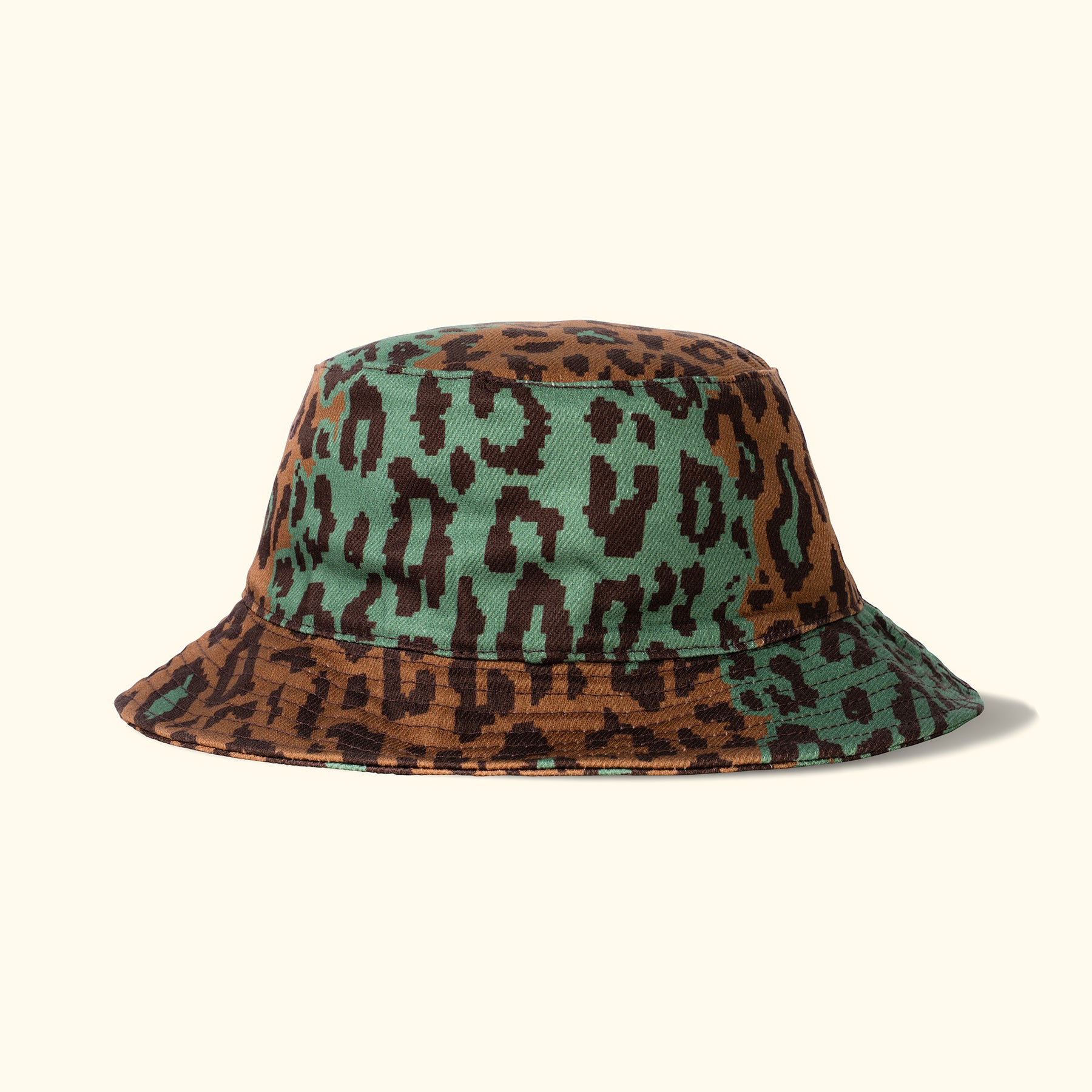 Fleur Camo Bucket Hat Brown