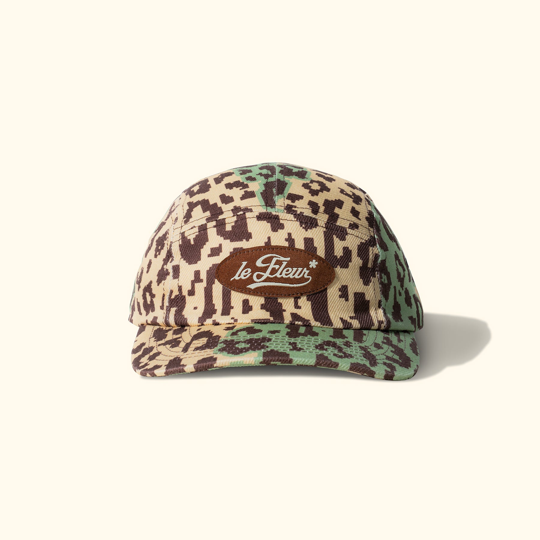 Fleur Camo Camp Hat Cream