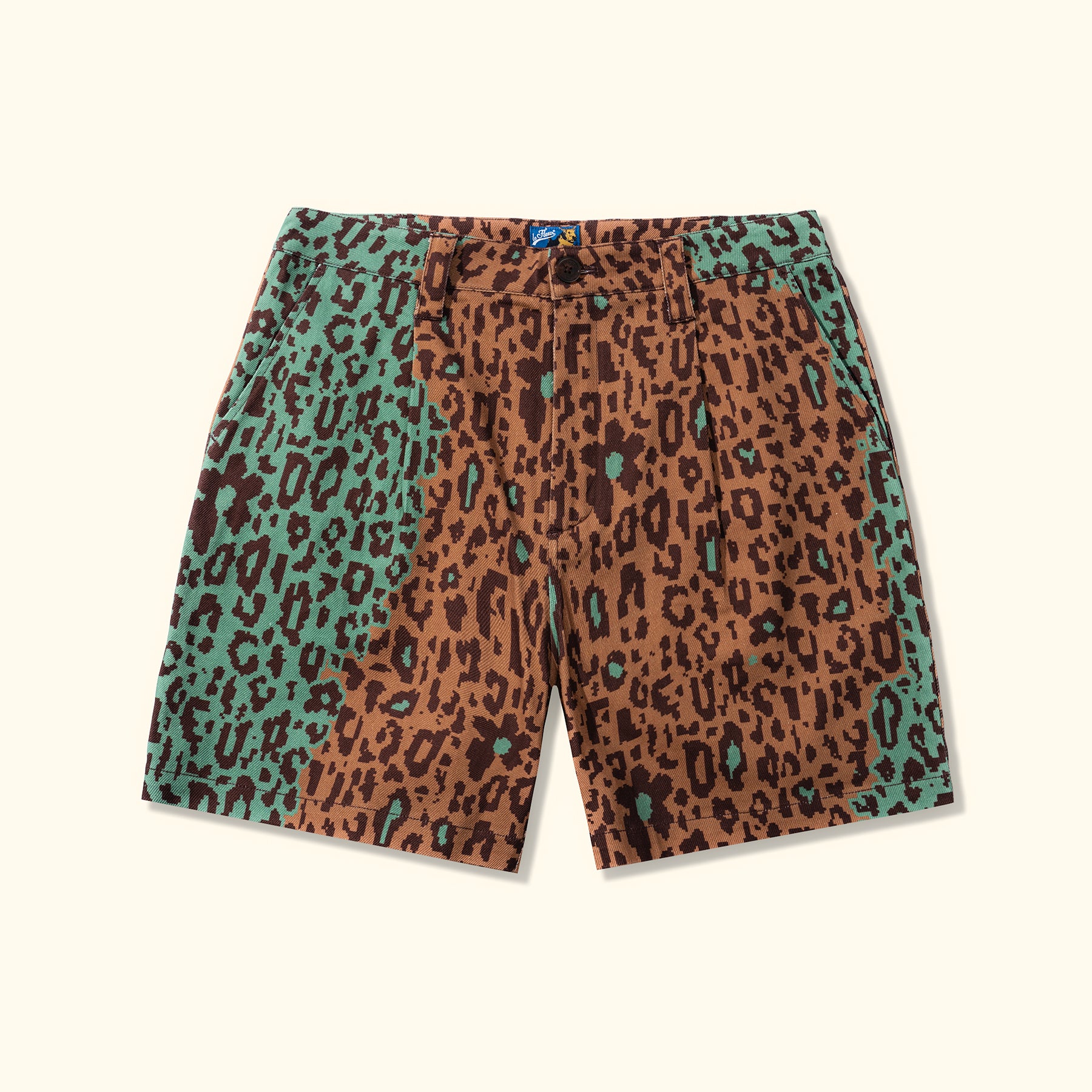 Fleur Camo Shorts Brown
