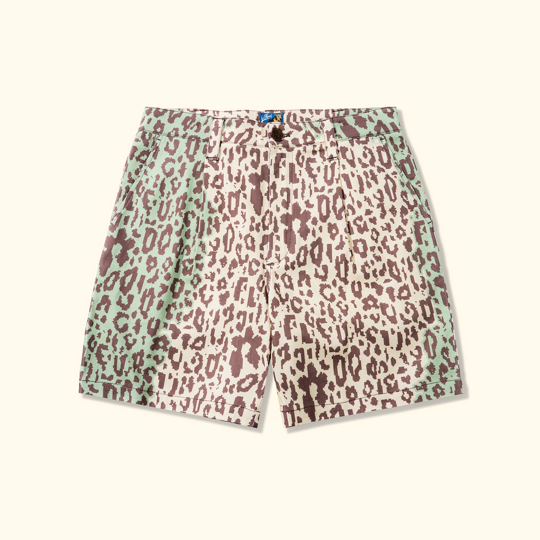 Fleur Camo Shorts Cream