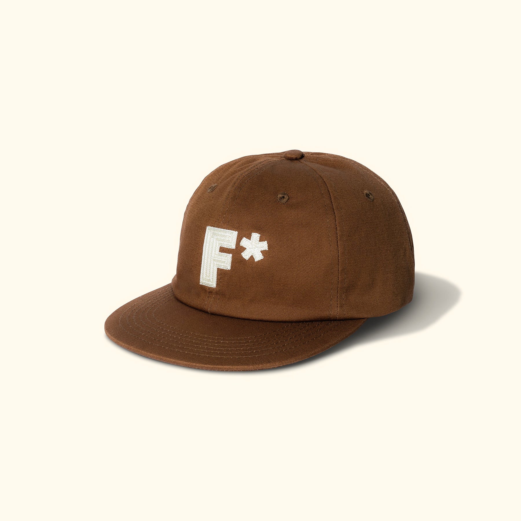 F* 6 Panel Hat Brown