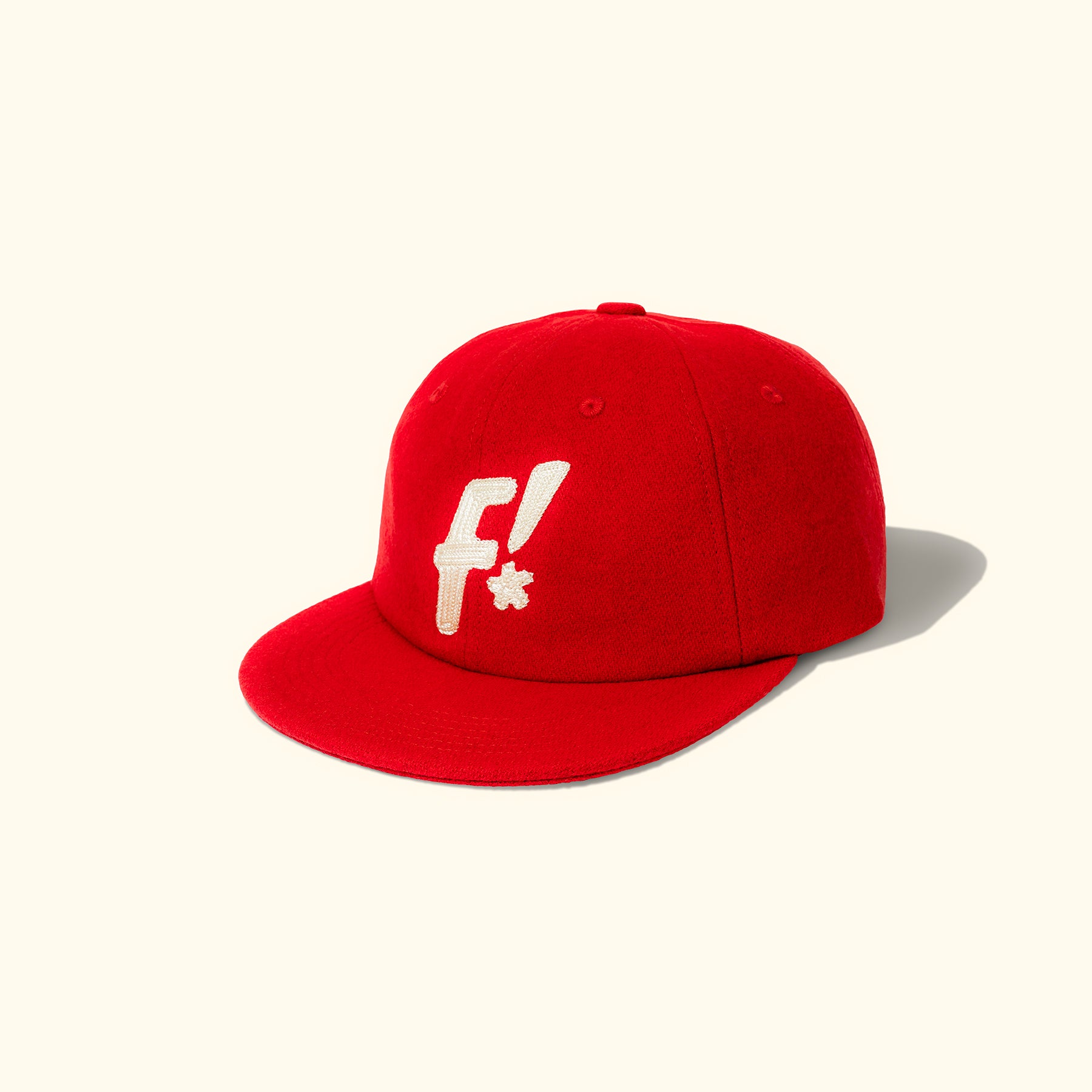 F! Patch 6 Panel Hat Red — image 2 of 3