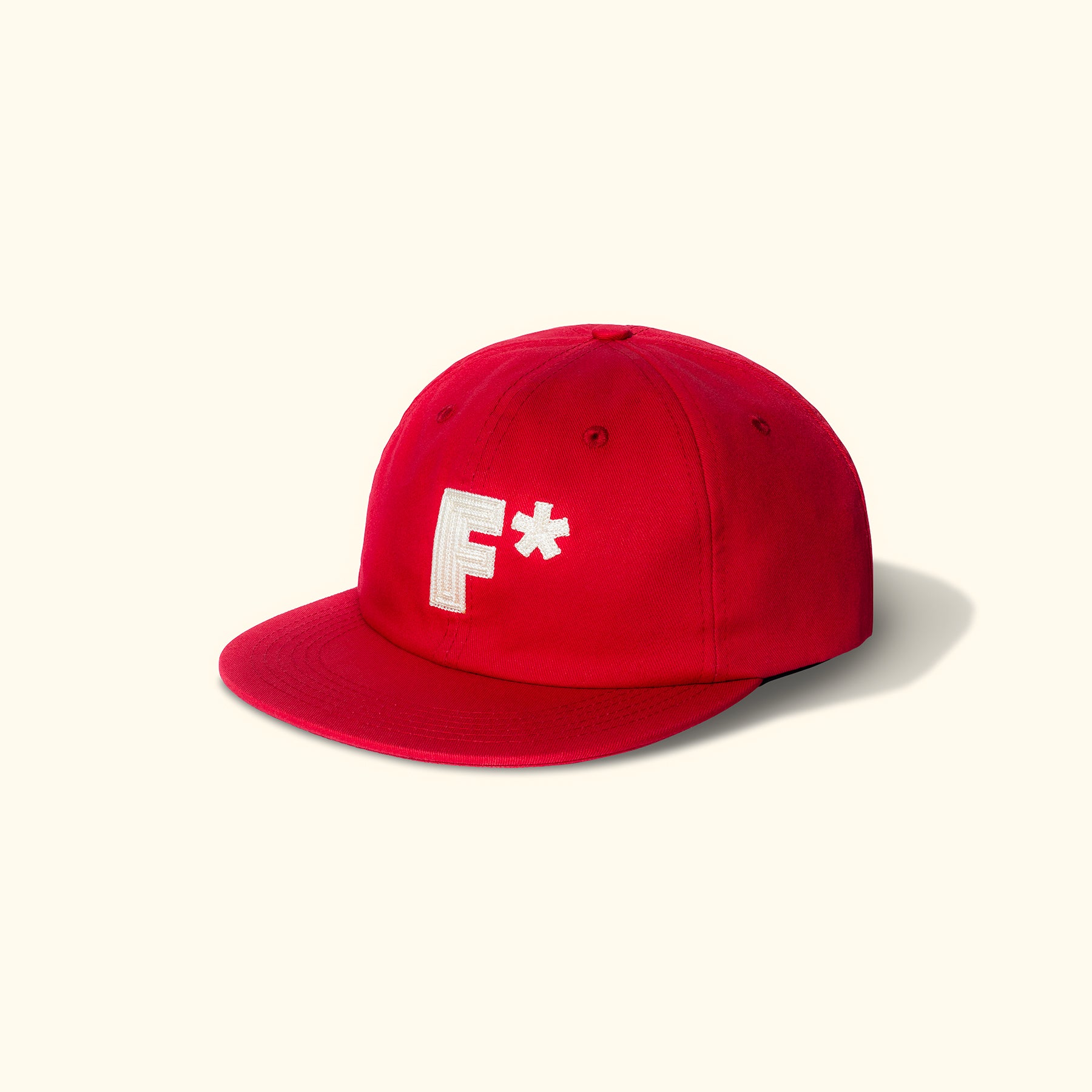 F* 6 Panel Hat Red