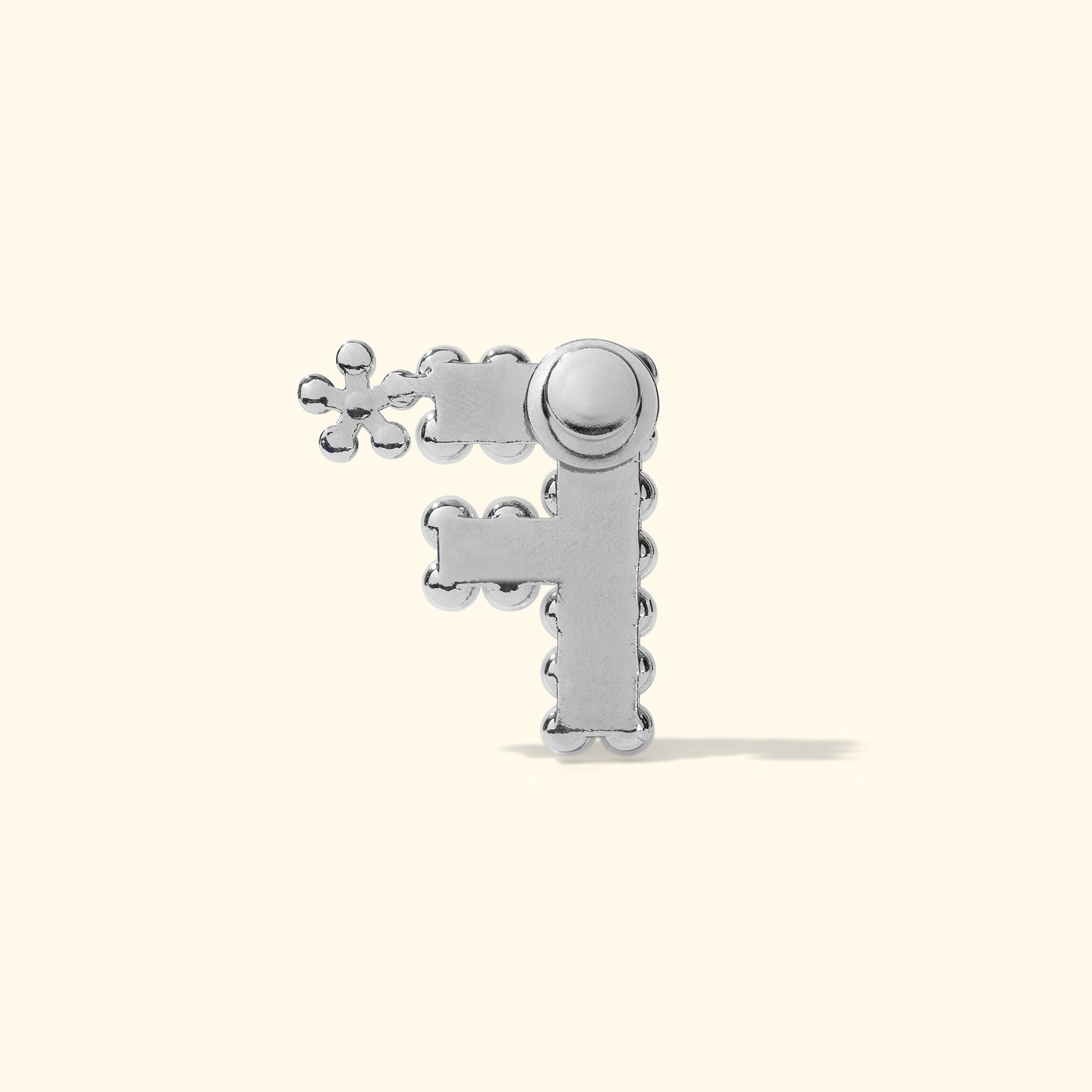 F* Pearl Pin