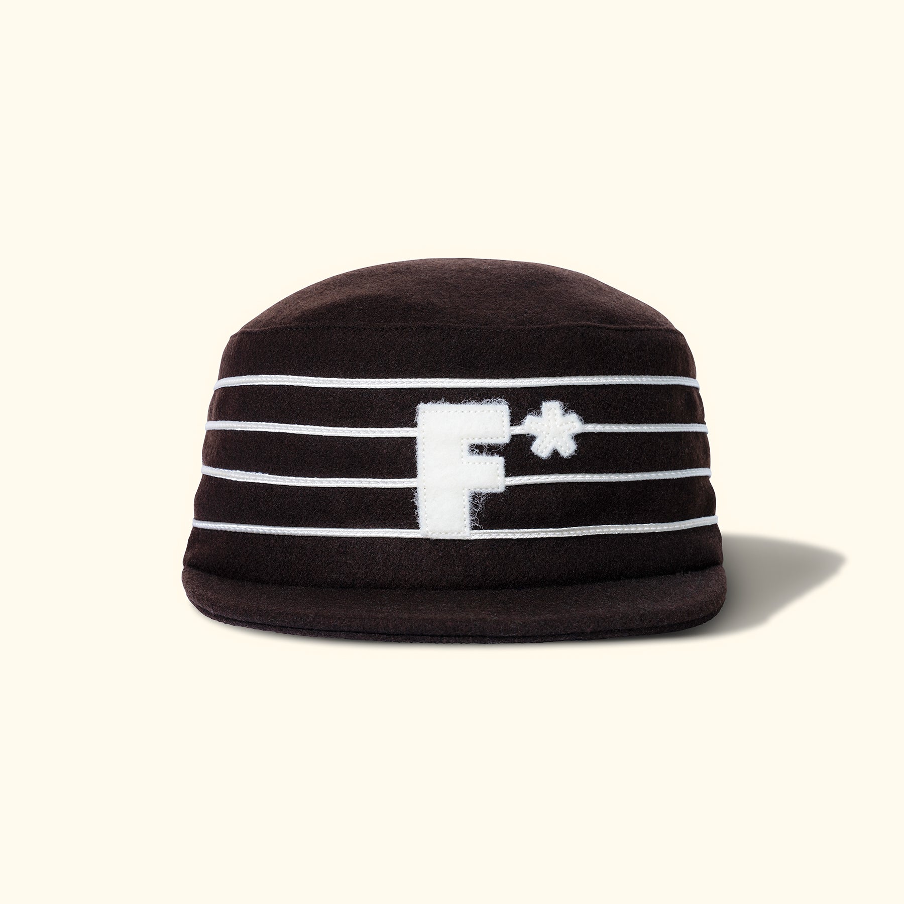 F* Pillbox Hat Brown