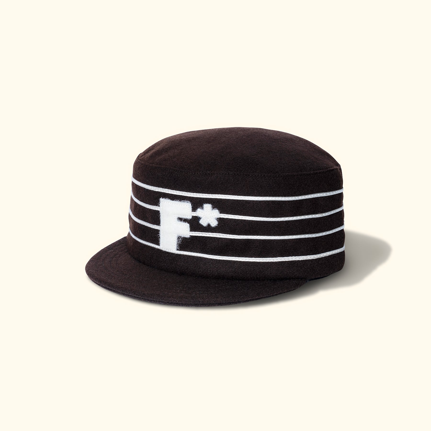 F* Pillbox Hat Brown