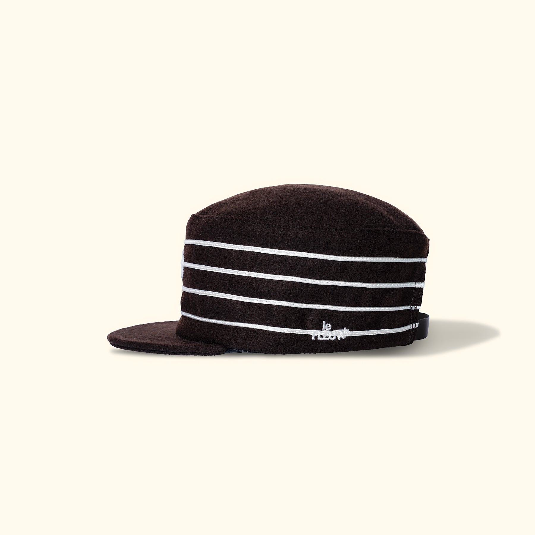 F* Pillbox Hat Brown