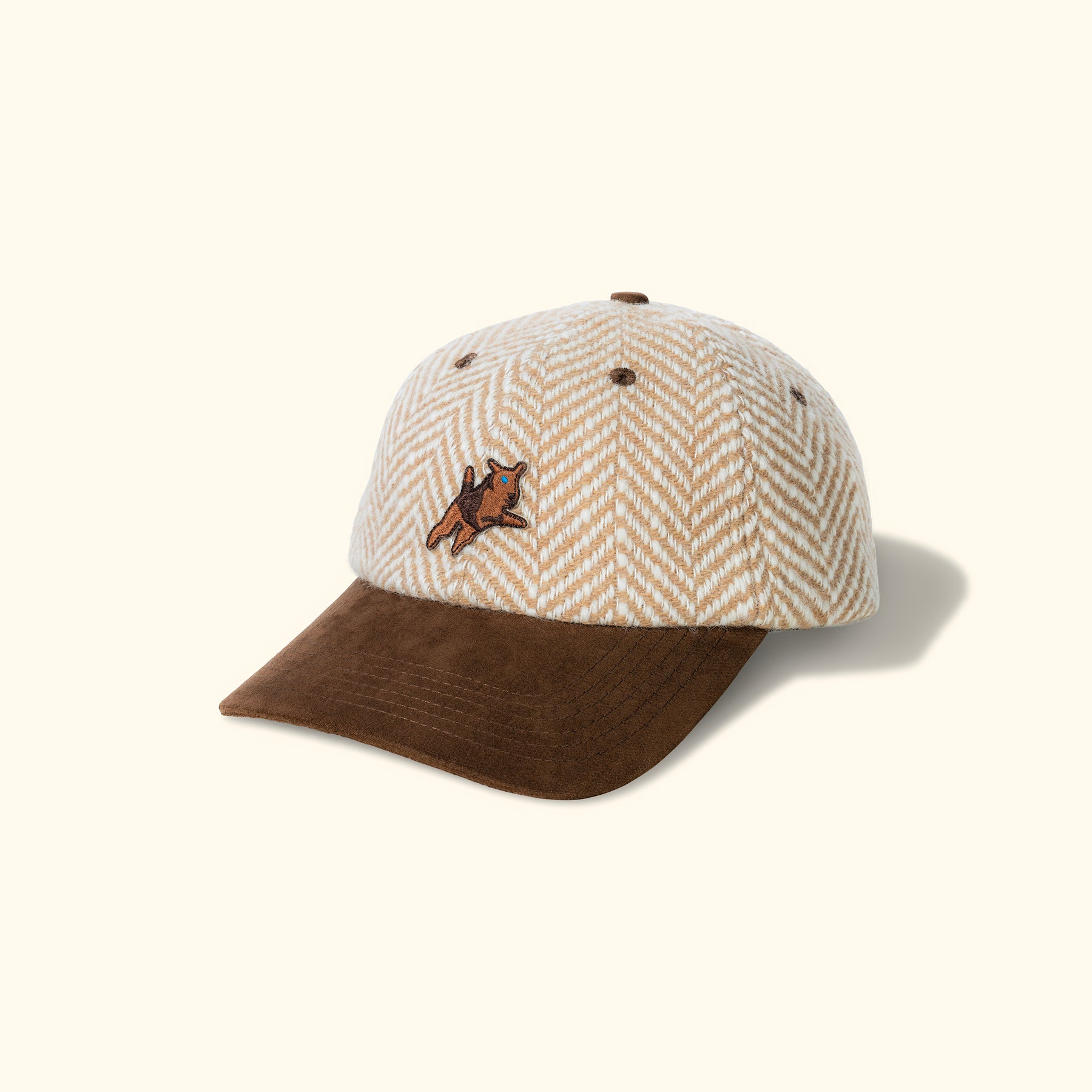 Herringbone Darryl Dad Hat Khaki