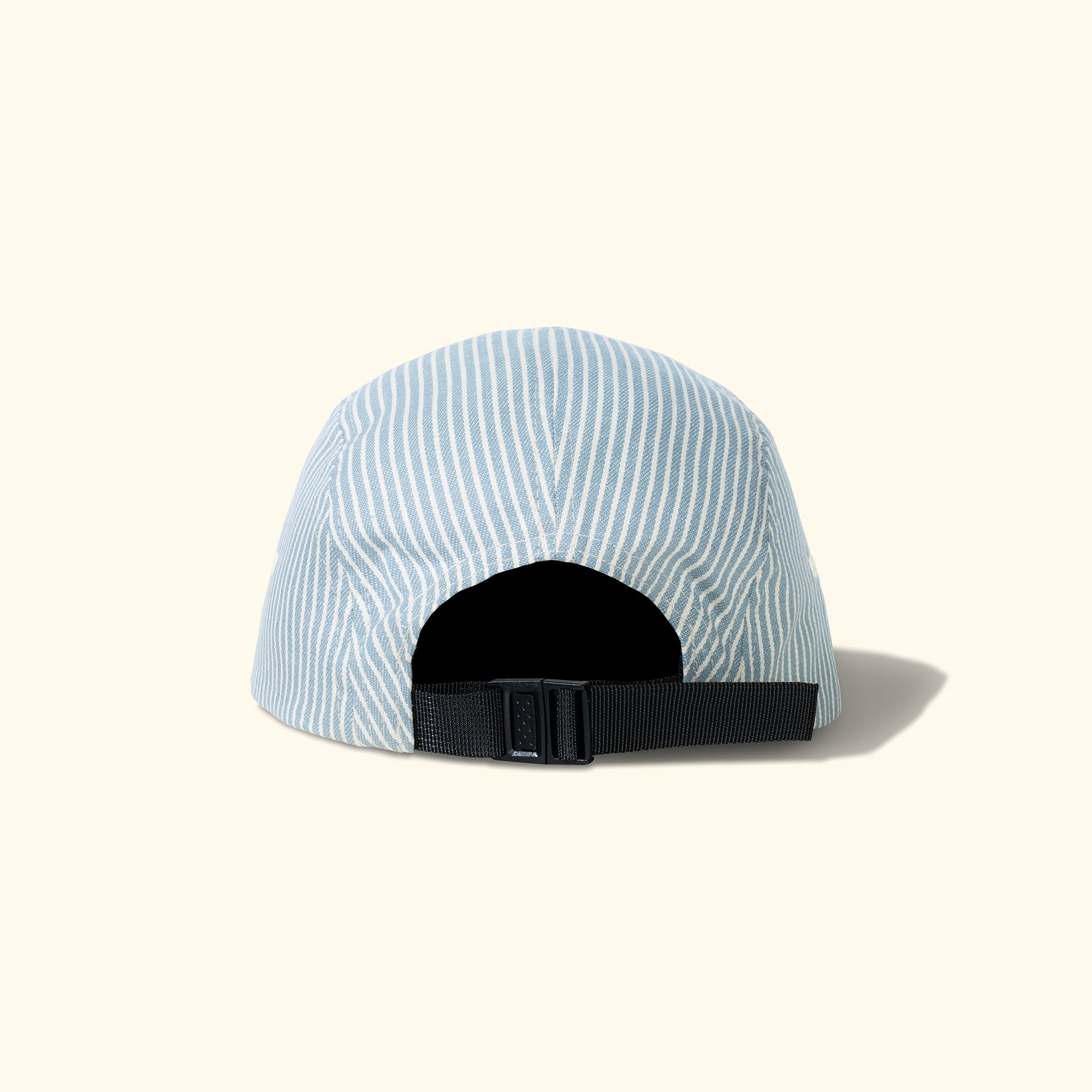 Hickory Stripe Camp Hat Blue