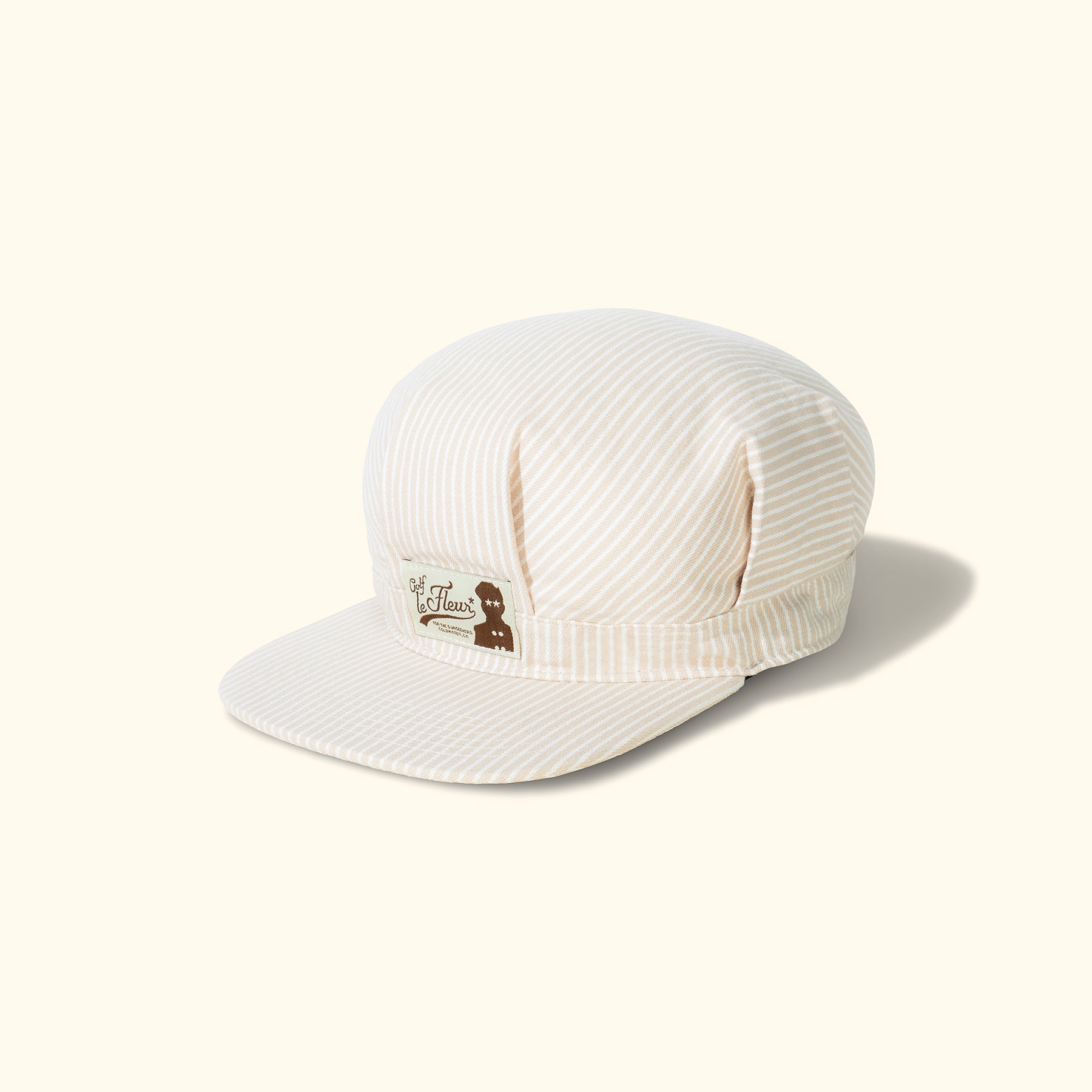 Hickory Stripe Conductor Hat Khaki