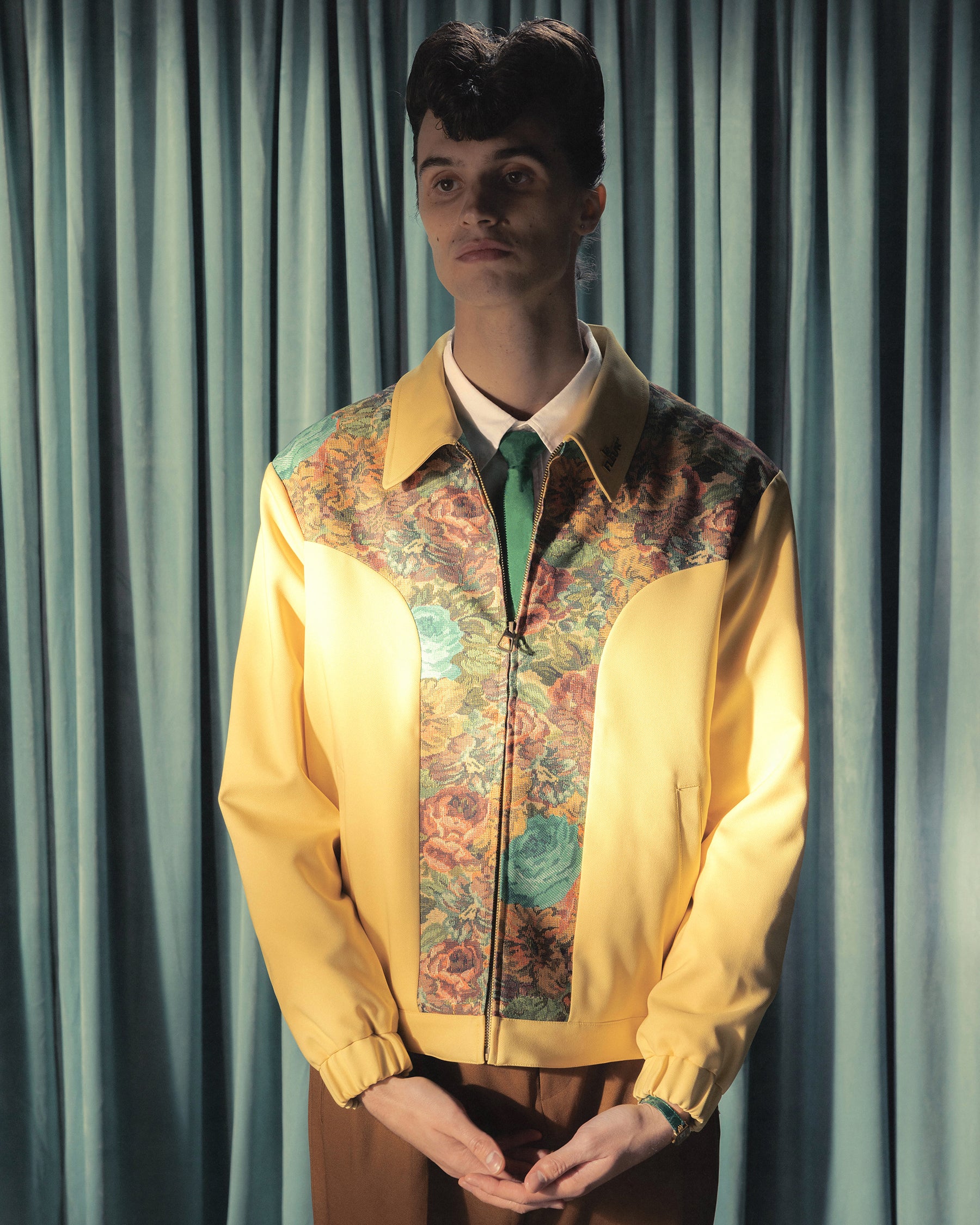 トップス GOLF LE FLEUR EMBROIDERED CLUB COLLAR Round Collar Long-Sleeve Ivory – GOLF le FLEUR*