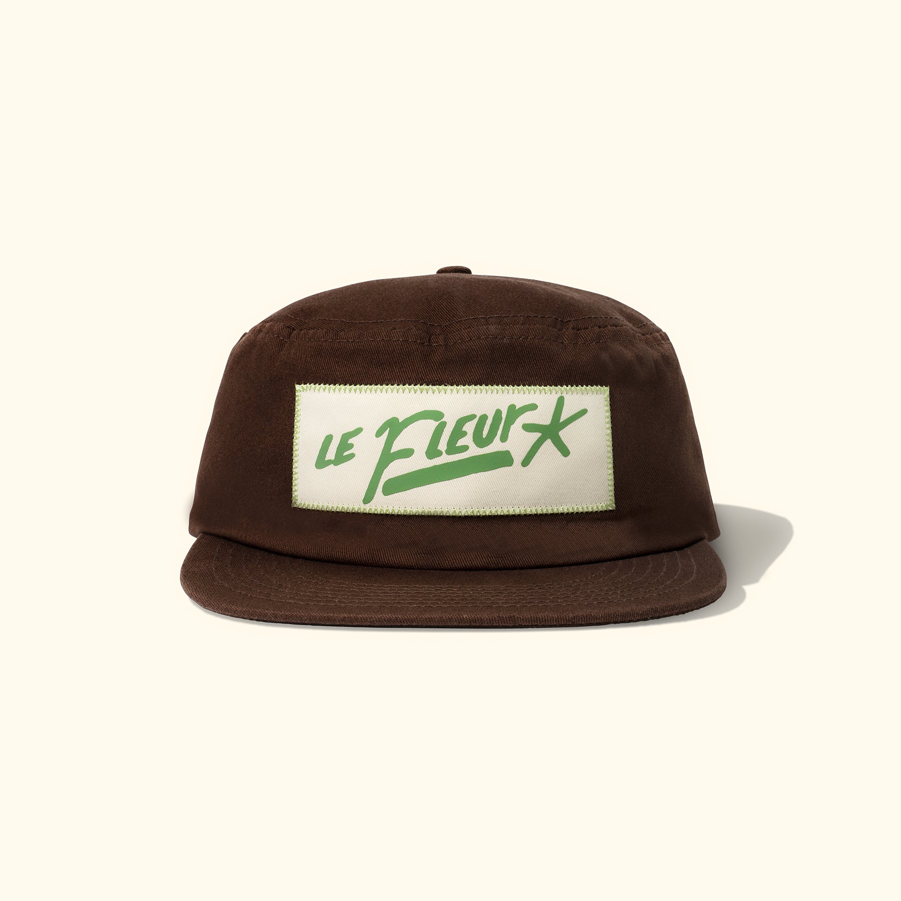 Nameplate Pillbox Hat Brown