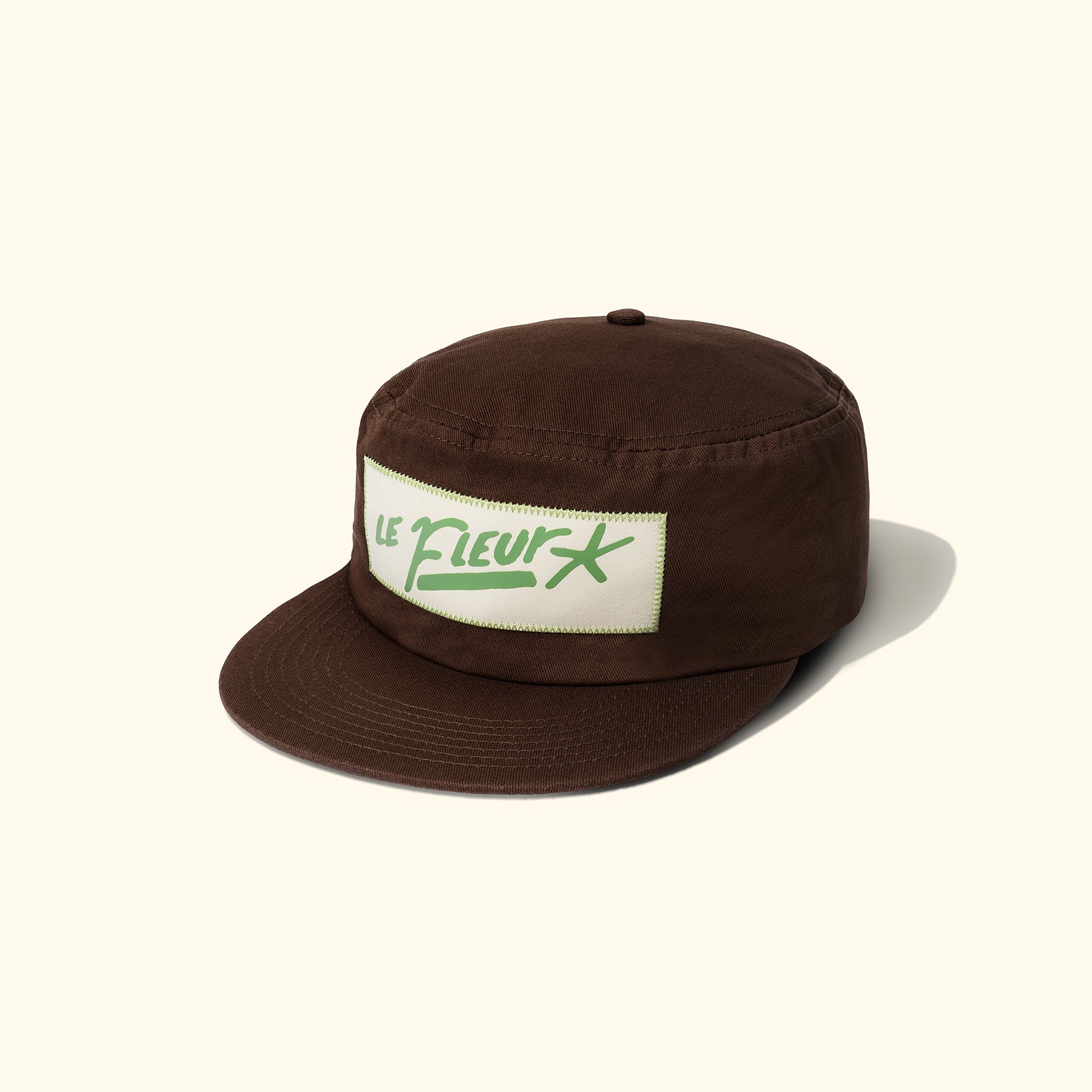 Nameplate Pillbox Hat Brown — image 2 of 3