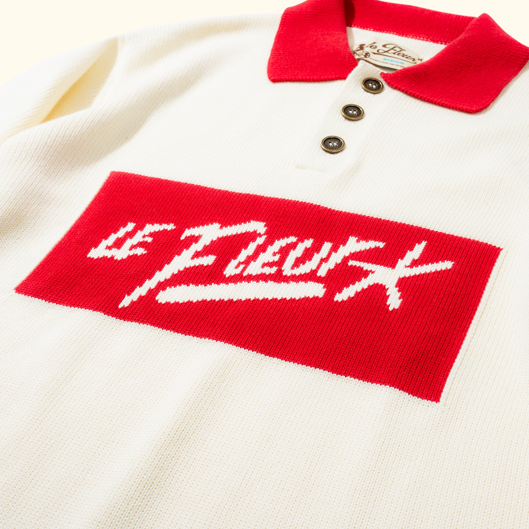 Nameplate Rugby Sweater Cream — image 2 of 4
