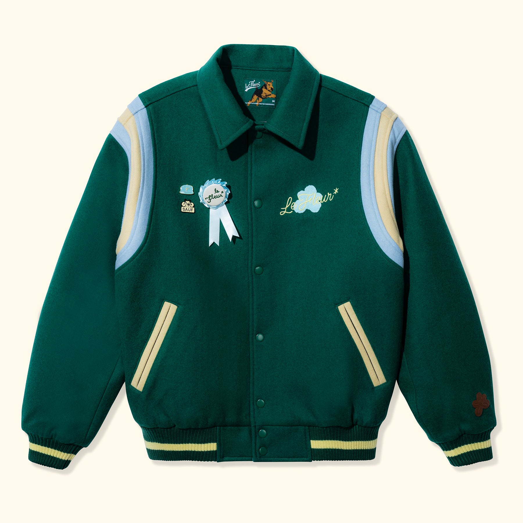 Petalers Varsity Jacket Green
