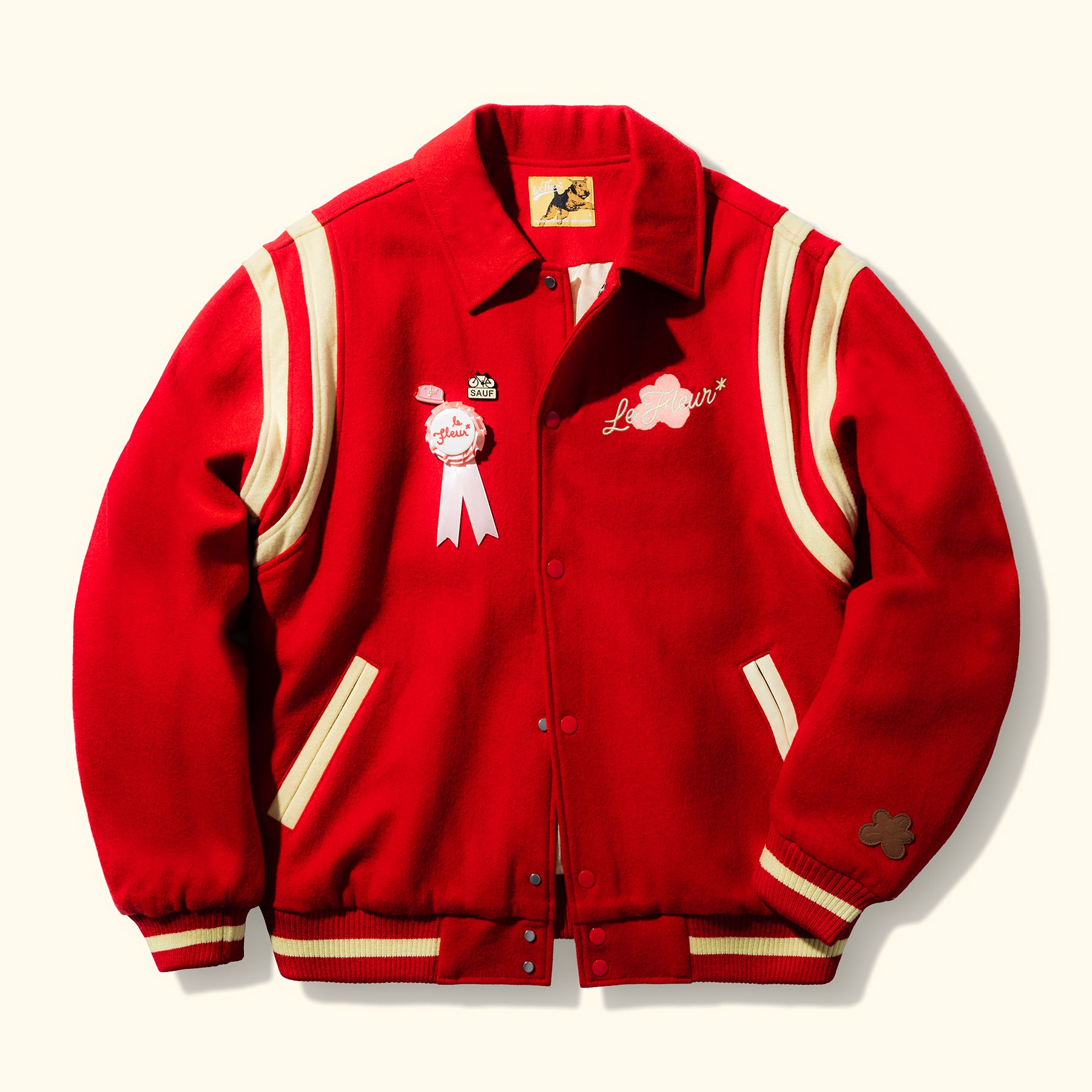 Petalers Varsity Jacket Red